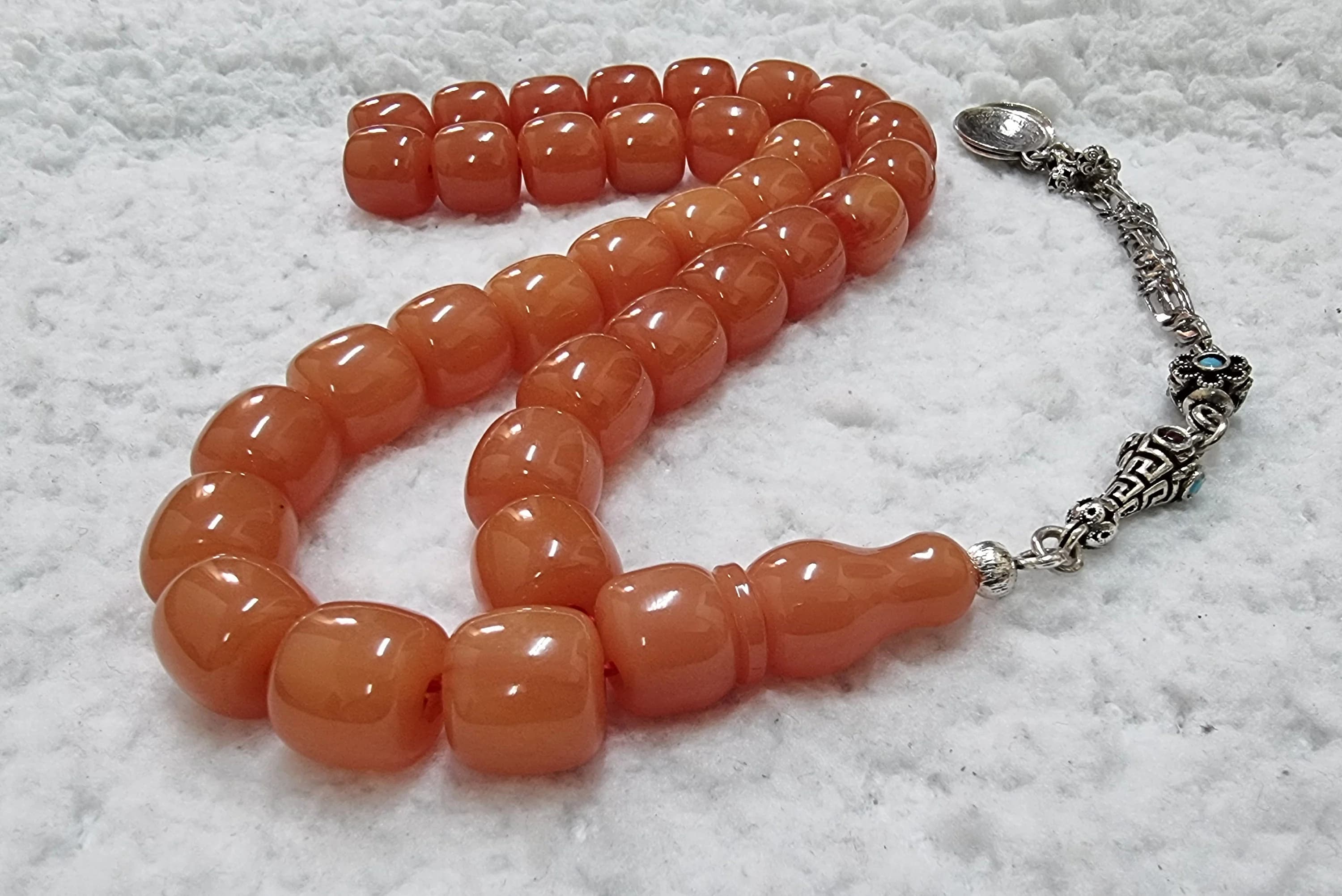 HQ Handmade German Faturan Bakelite Islamic Prayer Rosary Tasbih Misbaha Tasbeeh Tesbih Tesbeeh #018 - image 3