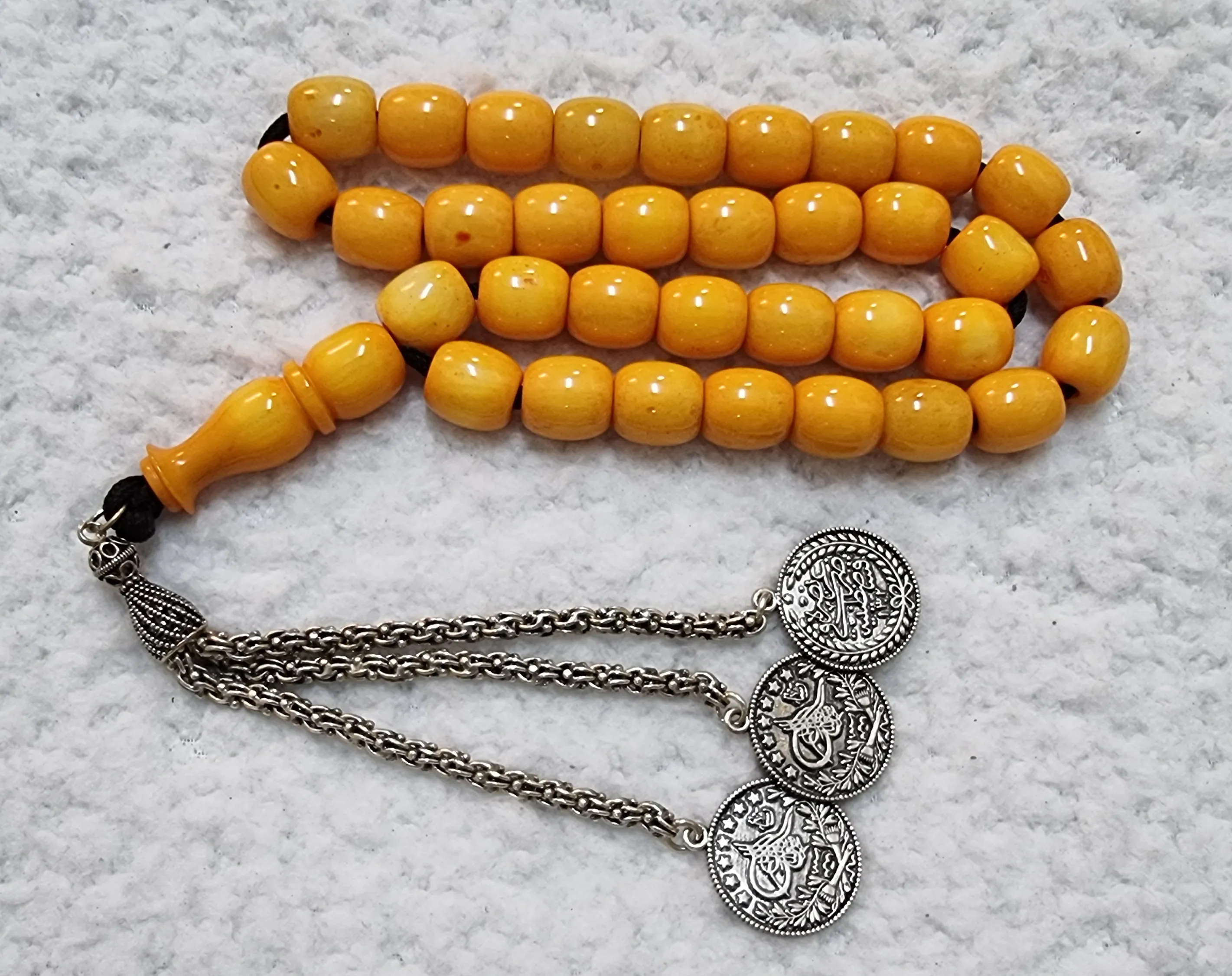 Special Handmade Original German Faturan Bakelite Islamic Prayer Rosary Tasbih Misbaha Tasbeeh Tesbih Tesbeeh - image 2