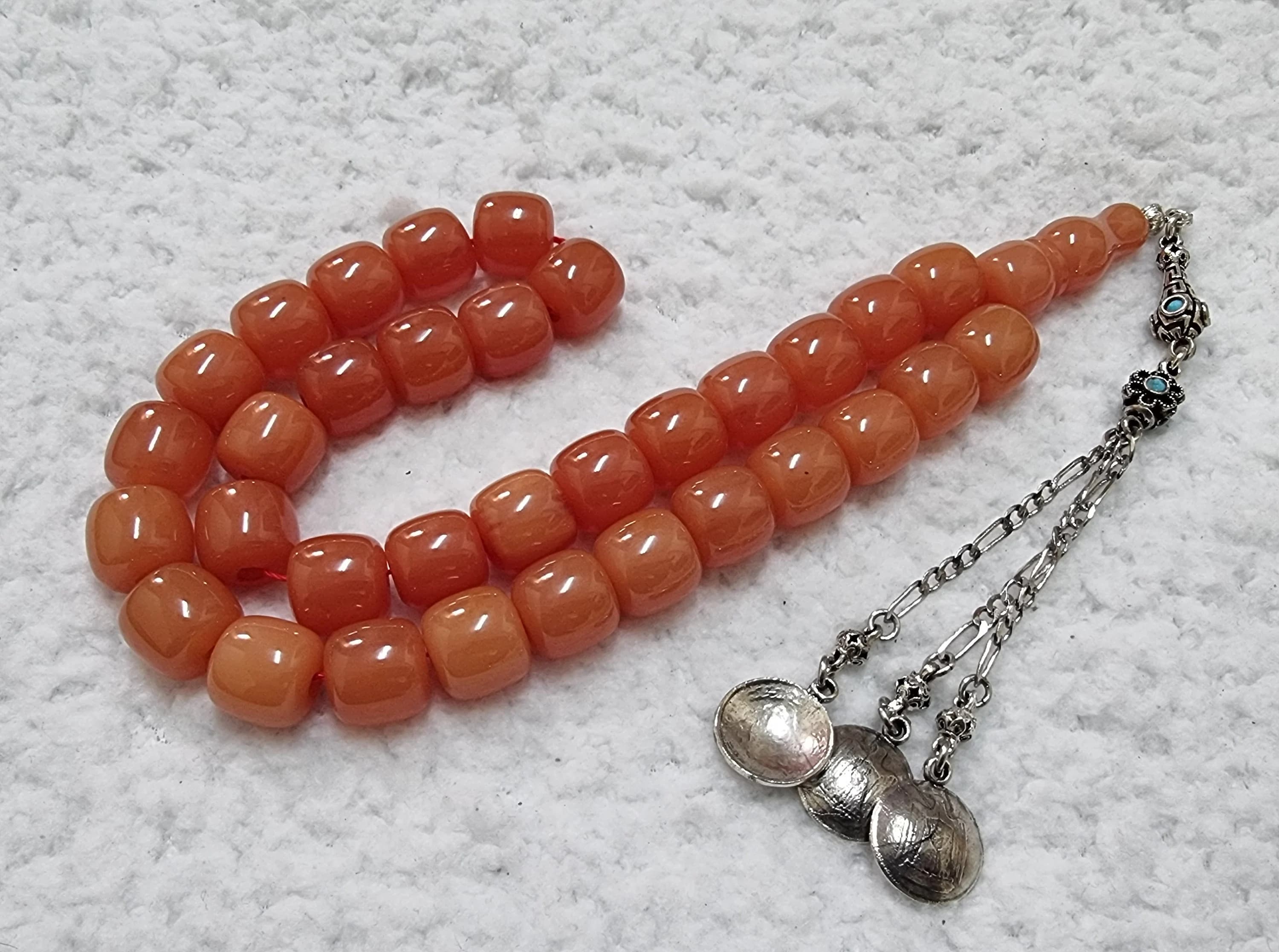 HQ Handmade German Faturan Bakelite Islamic Prayer Rosary Tasbih Misbaha Tasbeeh Tesbih Tesbeeh #018 - image 4