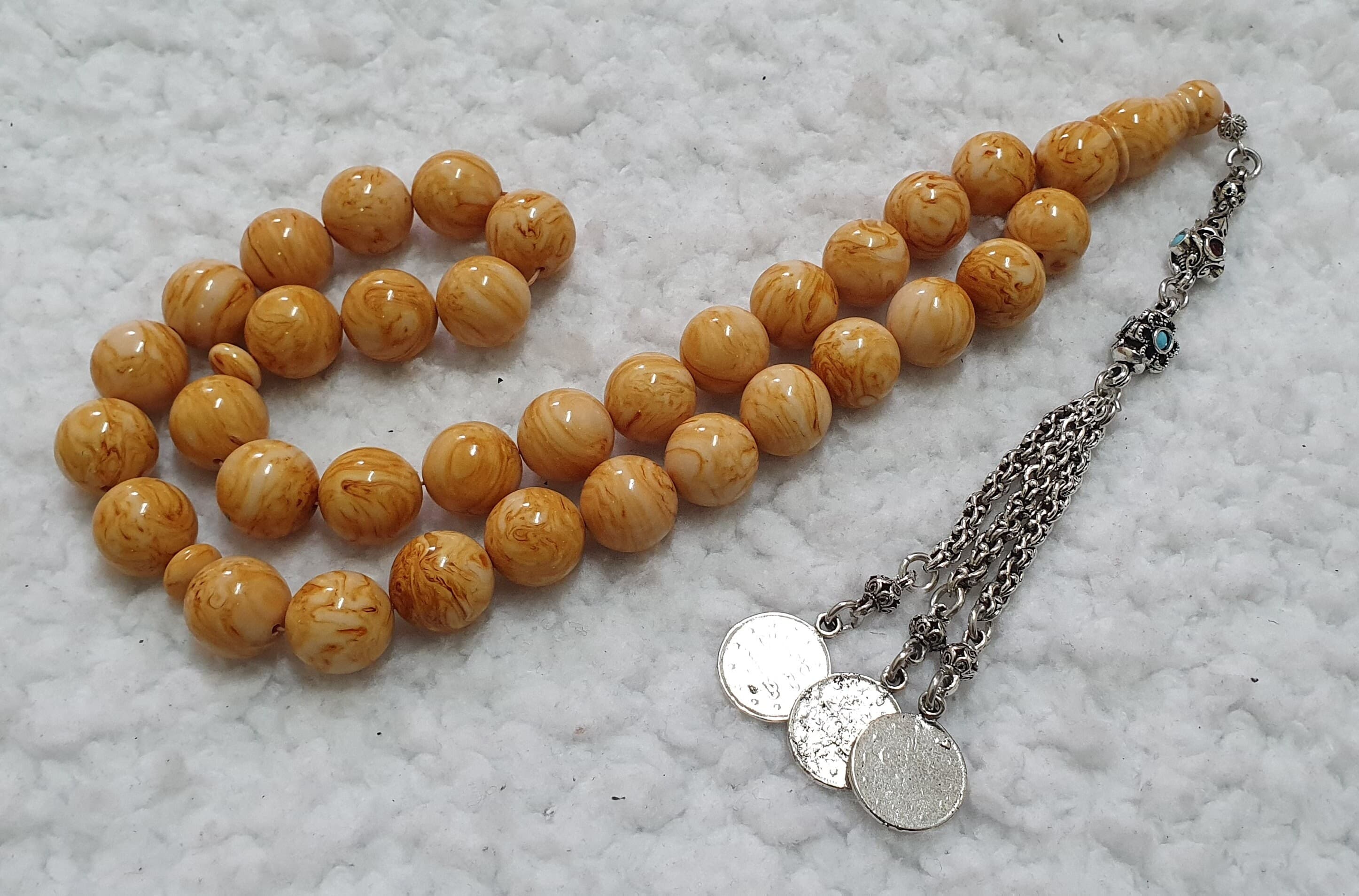 HQ Handmade Sandalous Bakelite Islamic Prayer Rosary Tasbih Misbaha Tasbeeh Tesbeeh Tesbih #011 - image 3