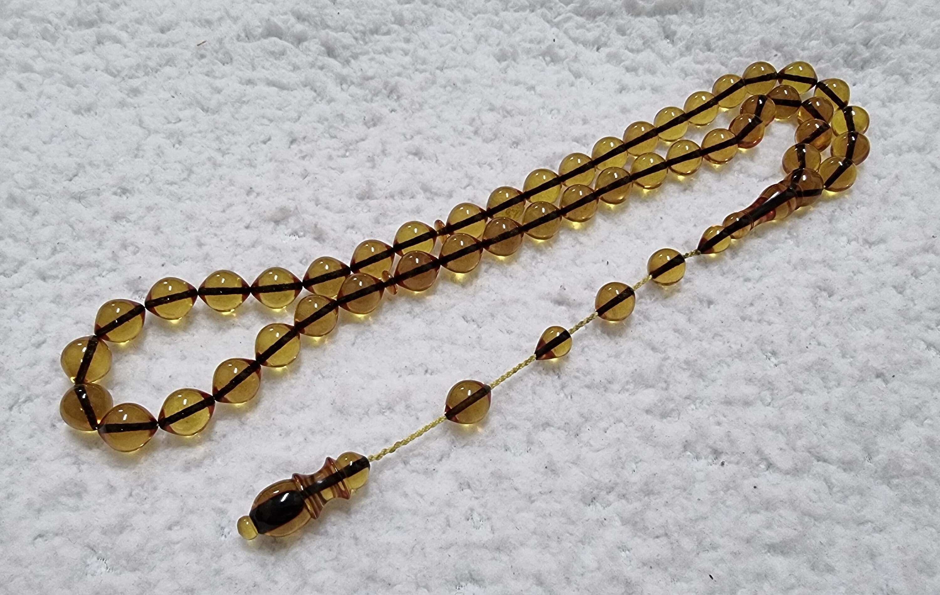 HQ Handmade Sandalous Bakelite Islamic Prayer Rosary 45 Beads Misbaha Tasbih Tasbeeh Tesbih Tesbeeh #G7-004 - image 3