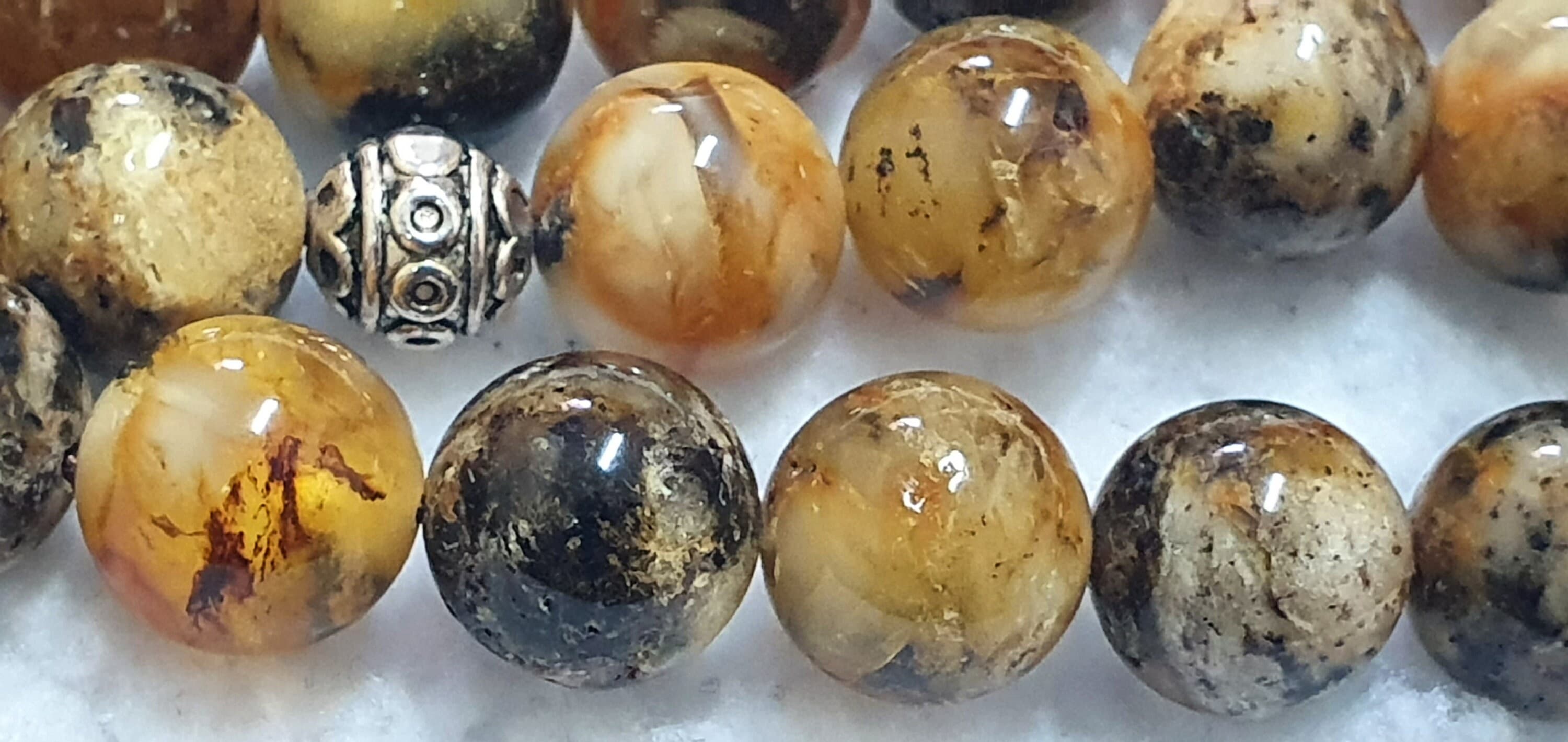 Vintage One Stone Muddy Baltic Amber Rosary Misbaha Tasbih 33 Beads 12mm 35 GR Tasbeeh Tesbih Tesbeeh - image 5