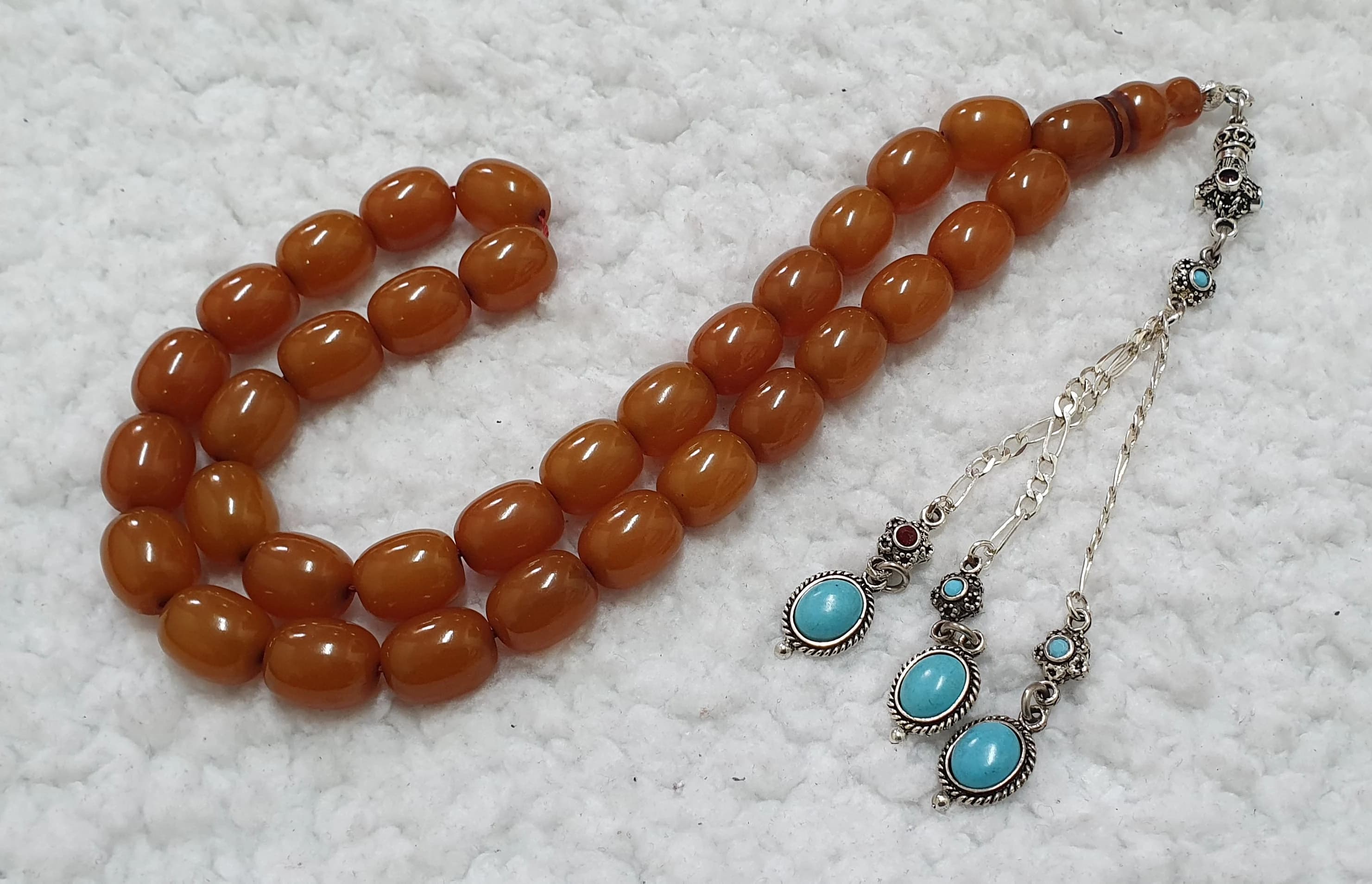 HQ Handmade German Faturan Bakelite Islamic Prayer Rosary Tasbih Misbaha Tasbeeh Tesbih Tesbeeh #010 - image 4