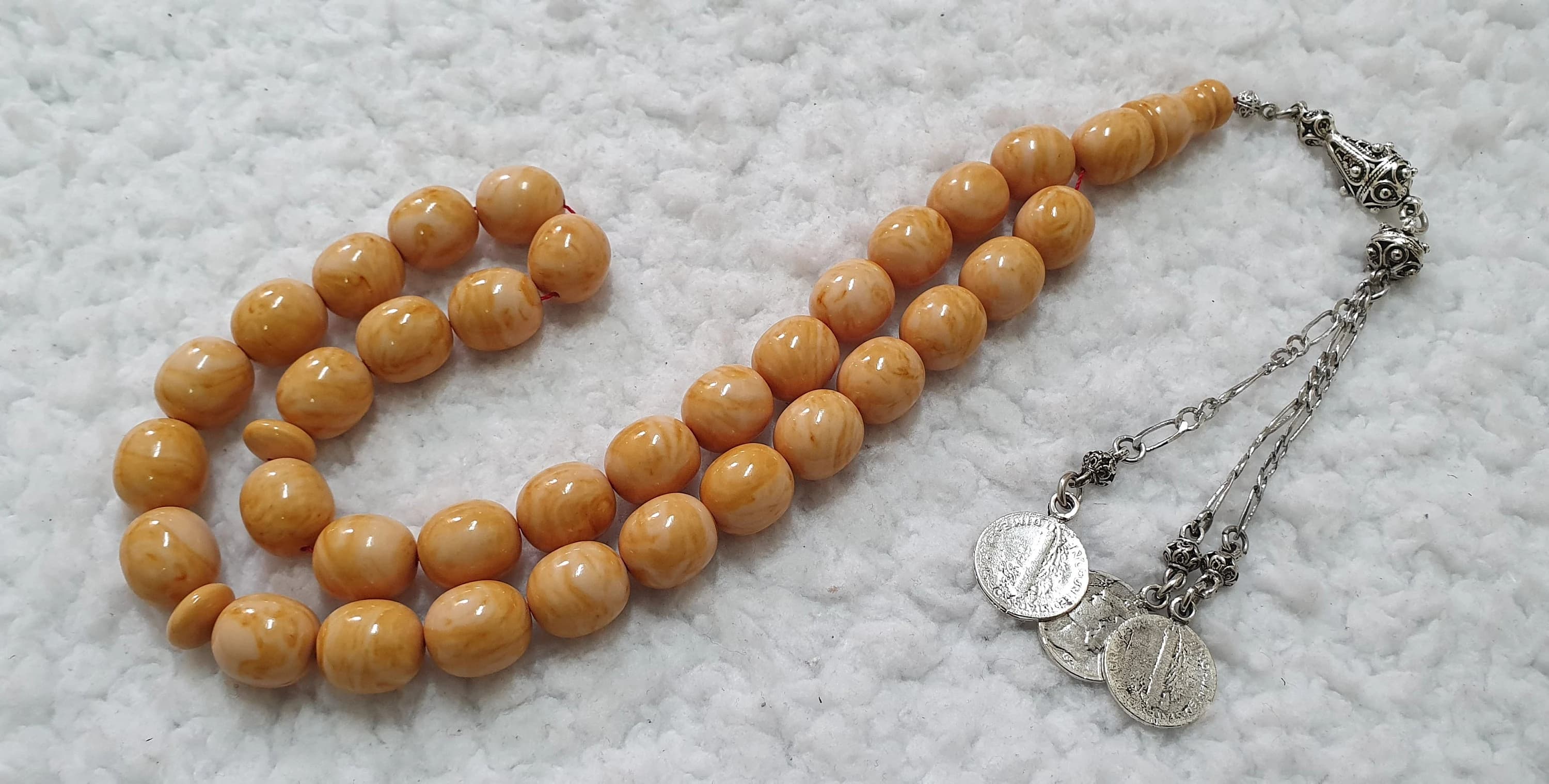 HQ Handmade Sandalous Bakelite Islamic Prayer Rosary Tasbih Misbaha Tasbeeh Tesbih Tesbeeh #003 - image 3