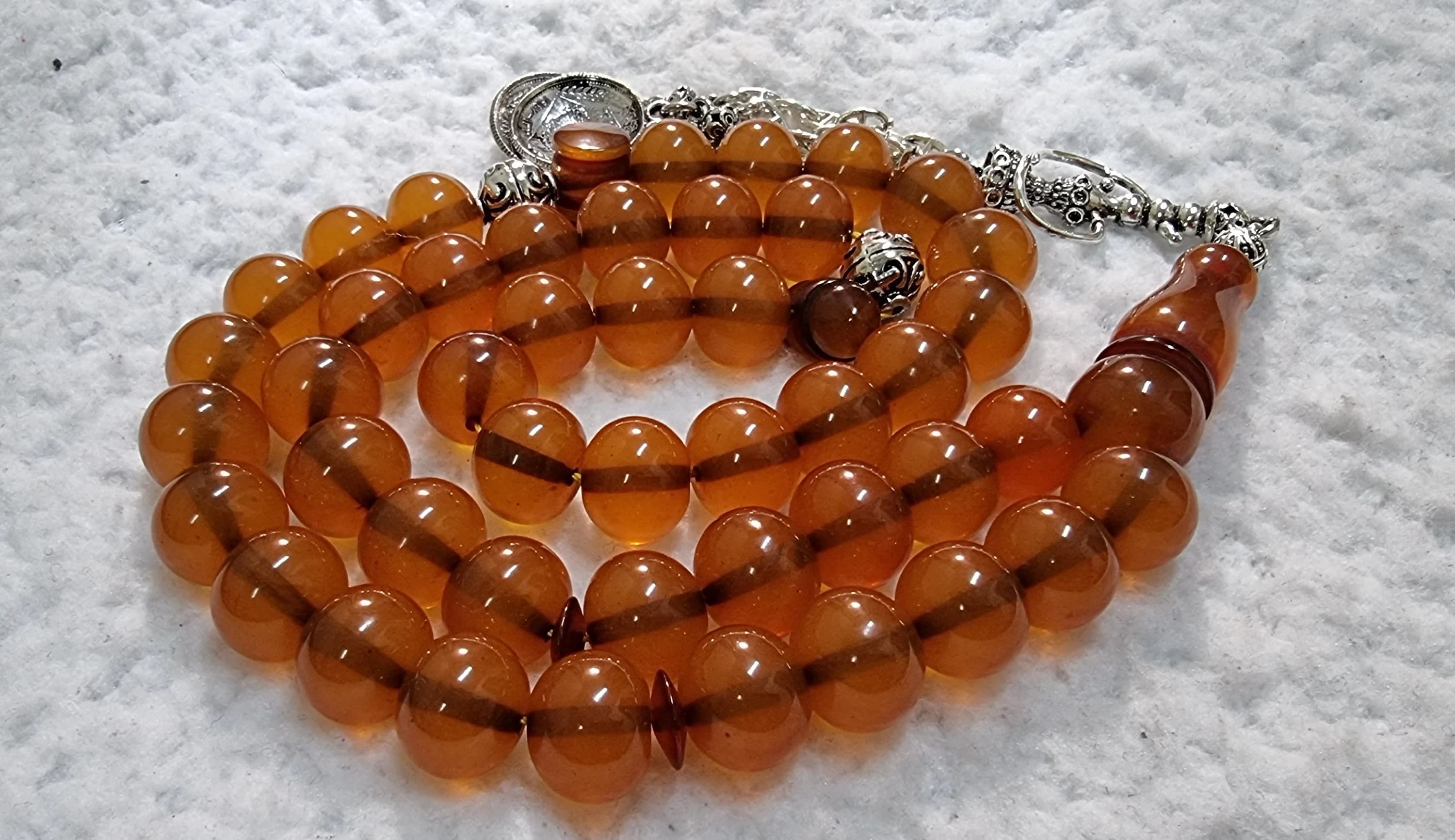 HQ Handmade Faturan Bakelite Islamic Prayer Rosary 45 Beads Misbaha Tasbih Tasbeeh Tesbih Tesbeeh #G4-009