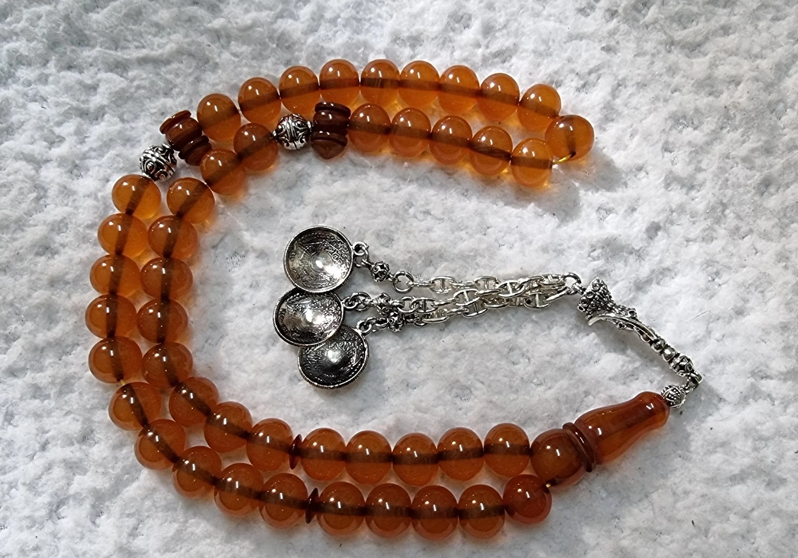 HQ Handmade Faturan Bakelite Islamic Prayer Rosary 45 Beads Misbaha Tasbih Tasbeeh Tesbih Tesbeeh #G4-009 - image 2