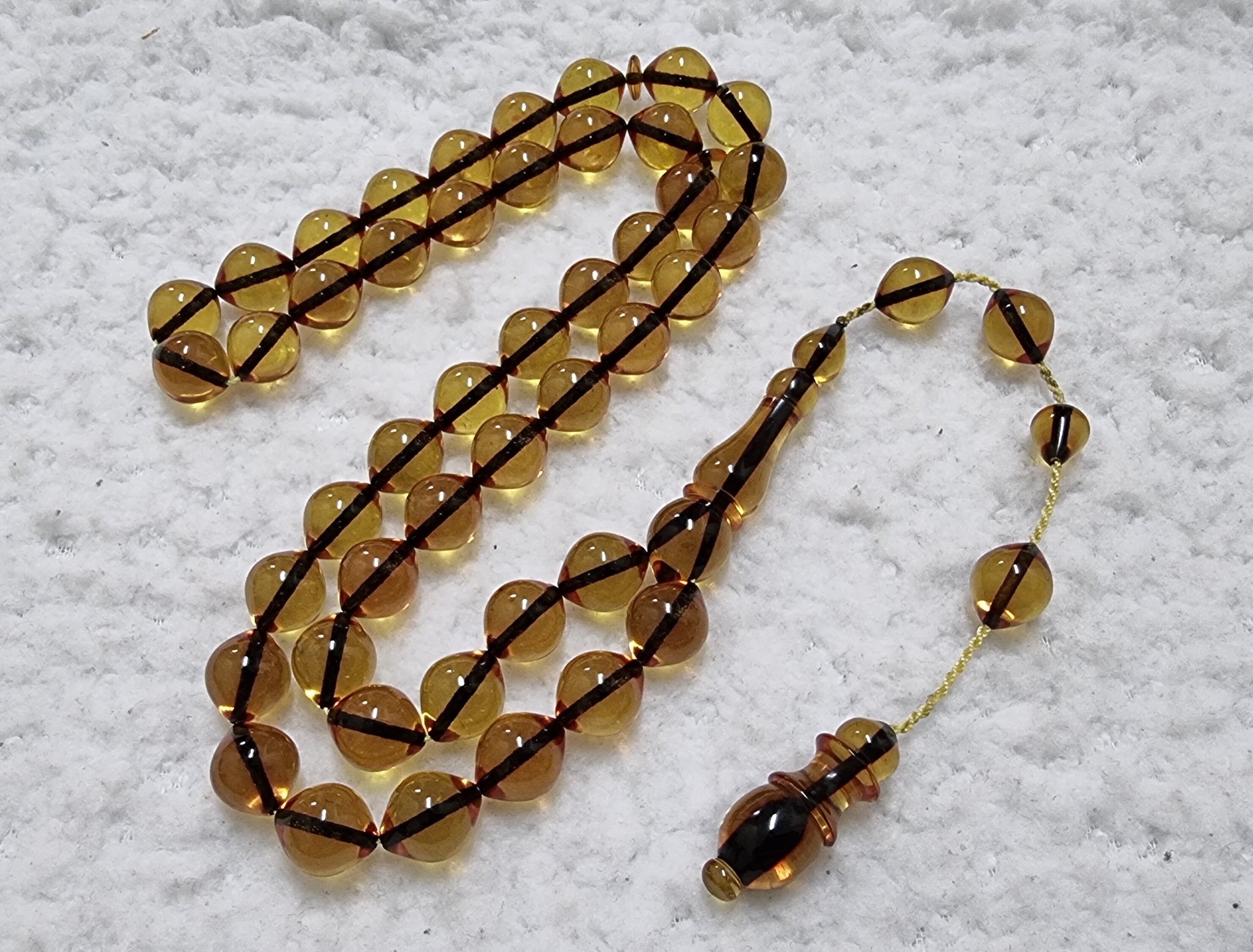 HQ Handmade Sandalous Bakelite Islamic Prayer Rosary 45 Beads Misbaha Tasbih Tasbeeh Tesbih Tesbeeh #G7-004 - image 2