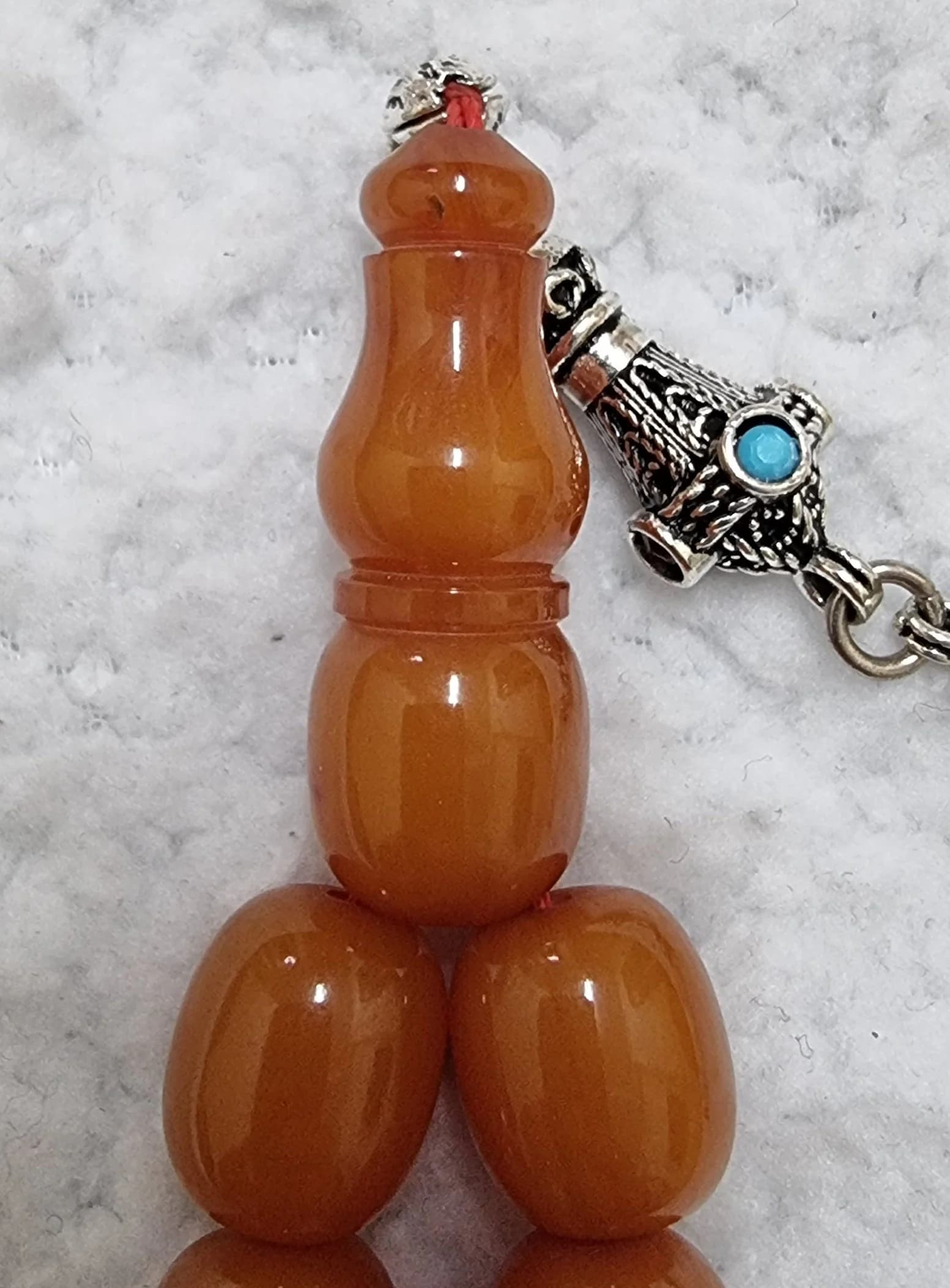 HQ Handmade German Faturan Bakelite Islamic Prayer Rosary Tasbih Misbaha Tasbeeh Tesbih Tesbeeh #022 - image 5