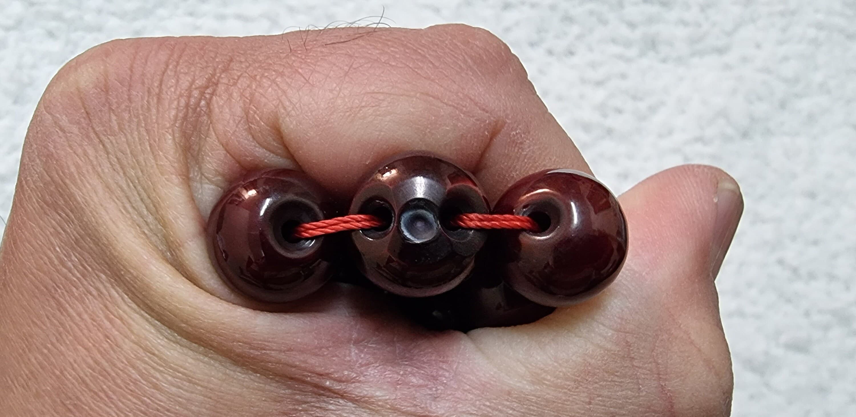 HQ Handmade Antique-Style Sandalous Bakelite Islamic Prayer Rosary Misbaha Tasbih 33 beads Tasbeeh Tesbih Tesbeeh G4-008 - image 4