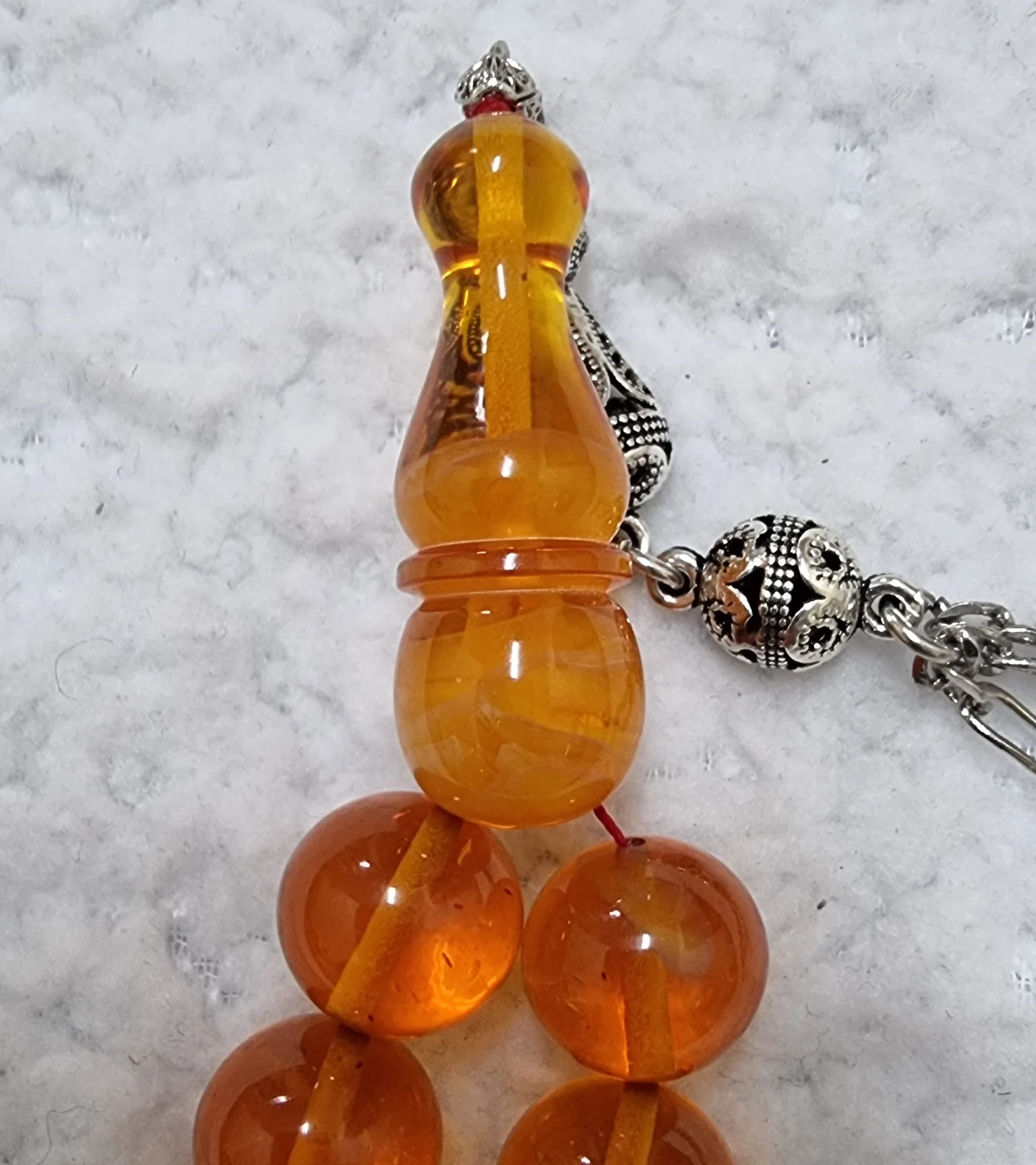 HQ Handmade Sandalous Bakelite Islamic Prayer Rosary Tasbih Misbaha Tasbeeh Tesbih Tesbeeh #023 - image 4