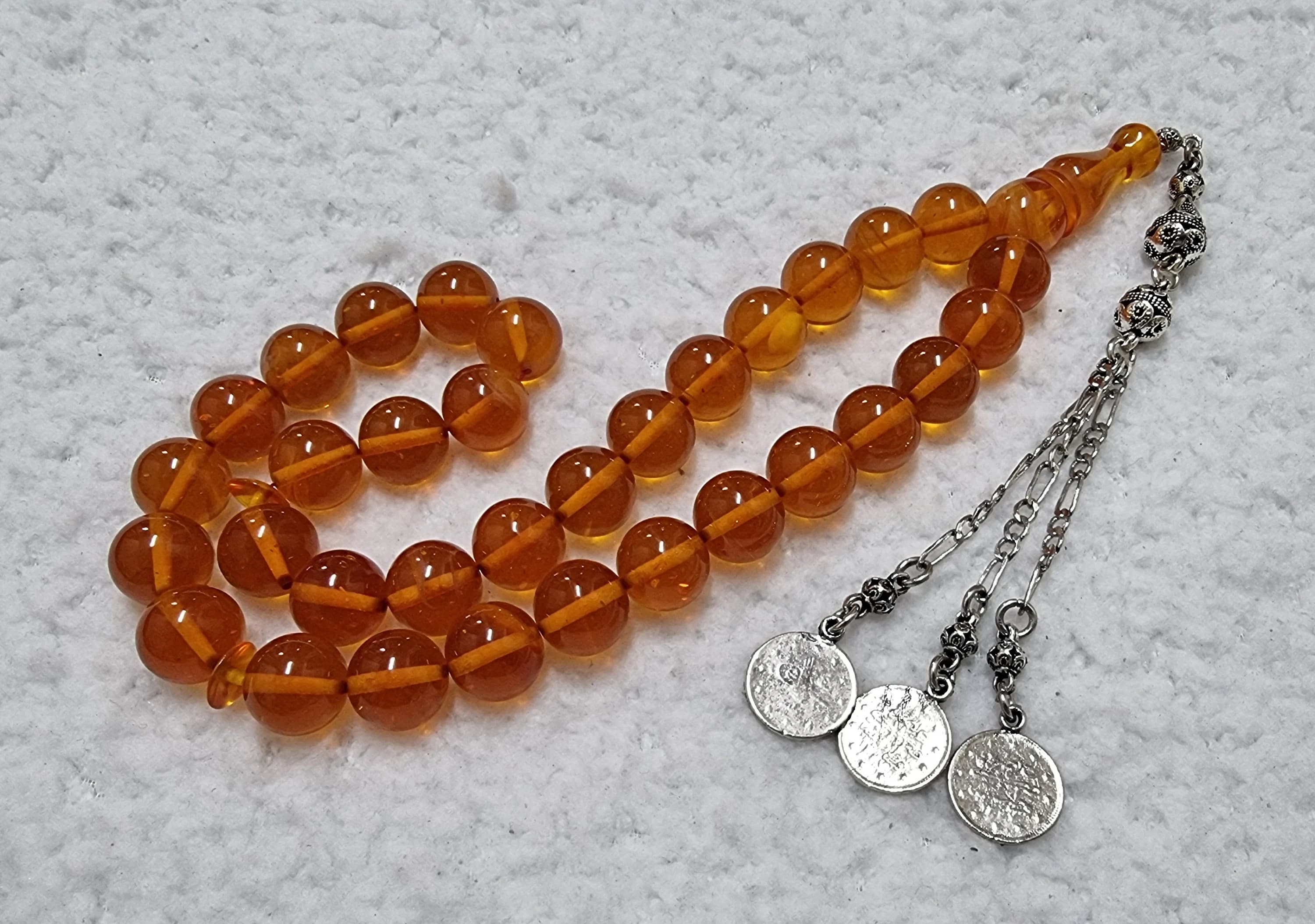 HQ Handmade Sandalous Bakelite Islamic Prayer Rosary Tasbih Misbaha Tasbeeh Tesbih Tesbeeh #023 - image 3