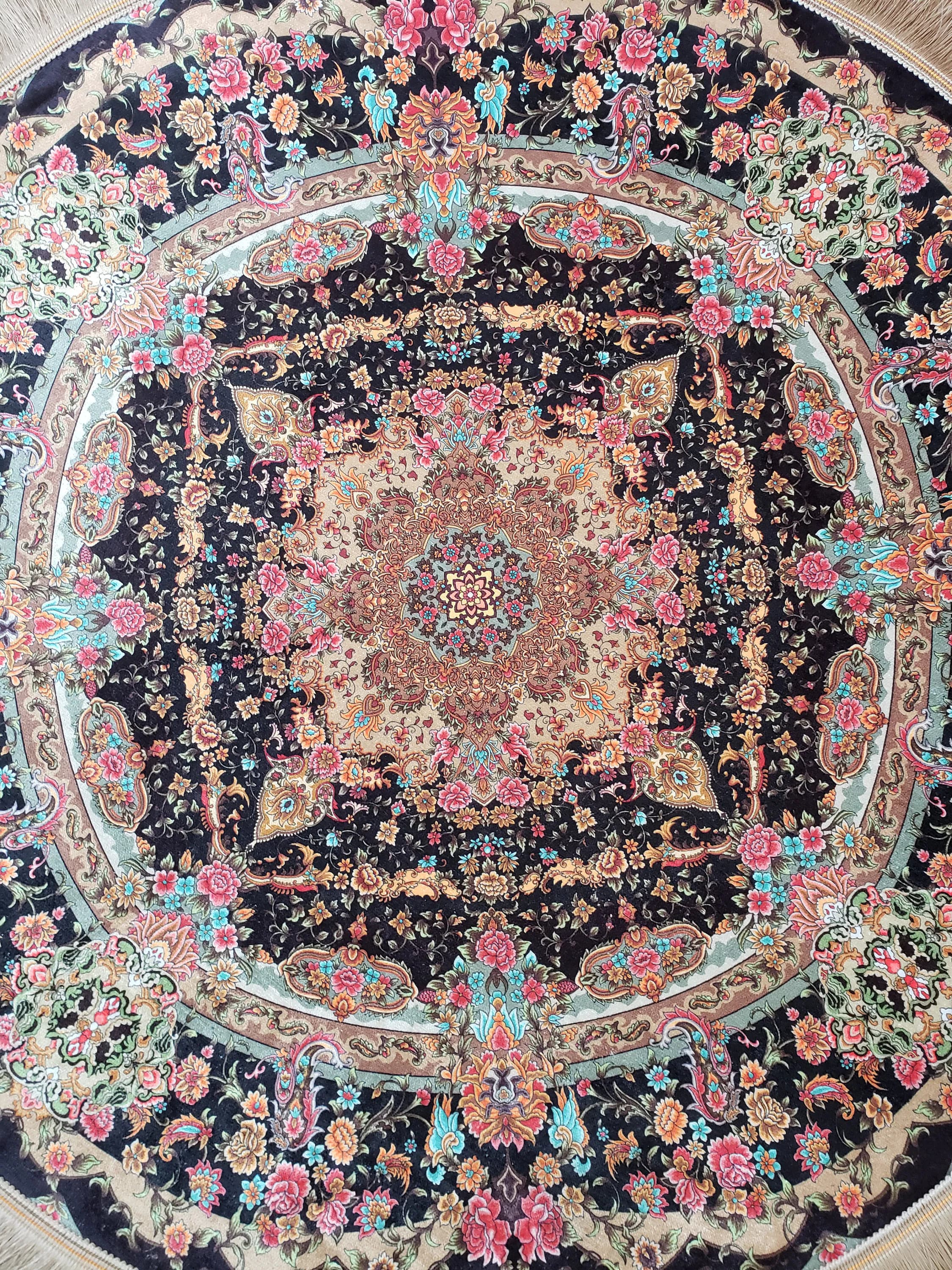 2.7x2.7 ft, beautiful turkish circle rug, home decor oval rug, oriental anatolia carpet, area rug,floor wall covering rugs home gift for you - image 4