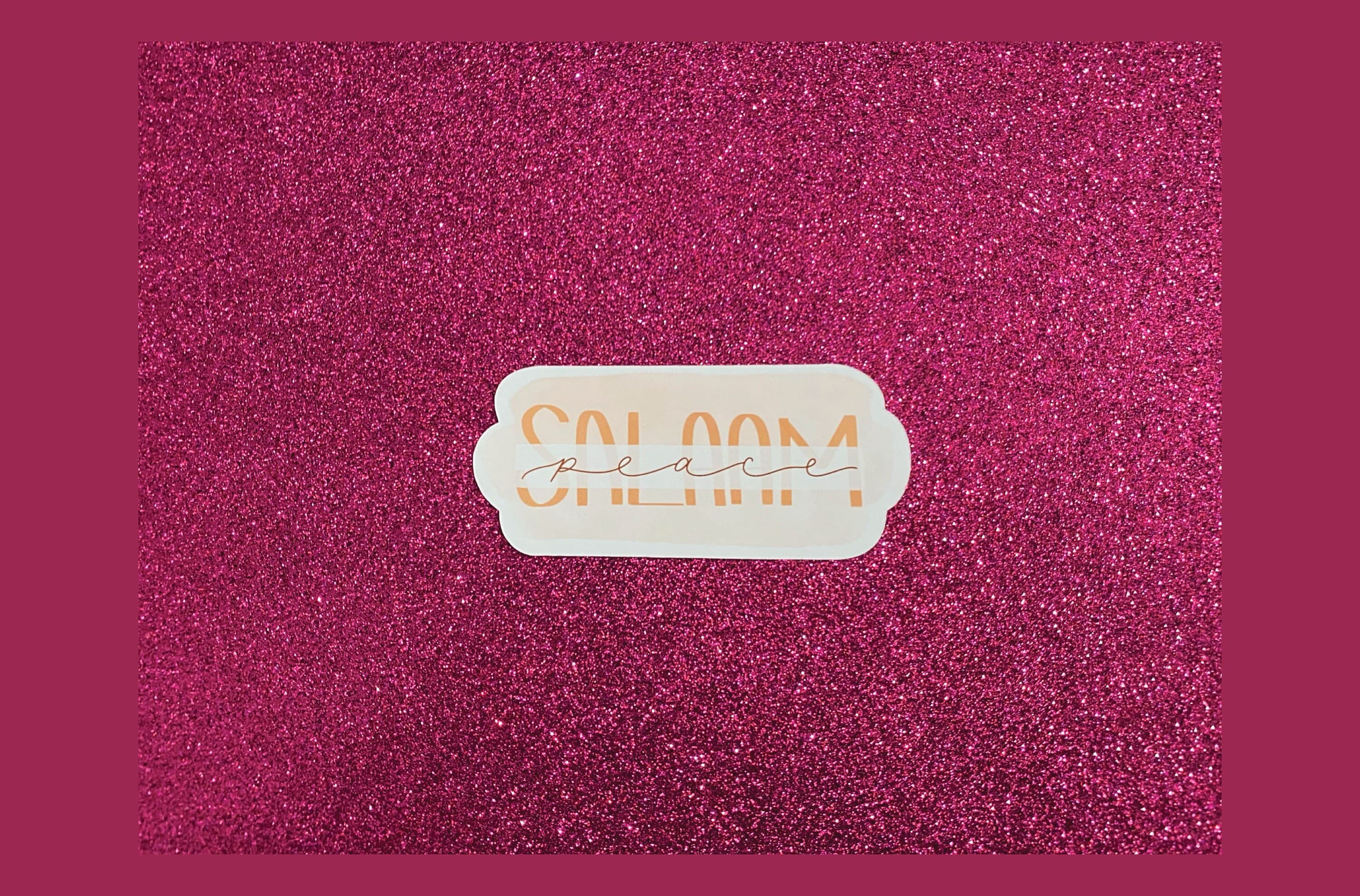 Salaam Peace Sticker: Islamic Muslim Laptop Decal