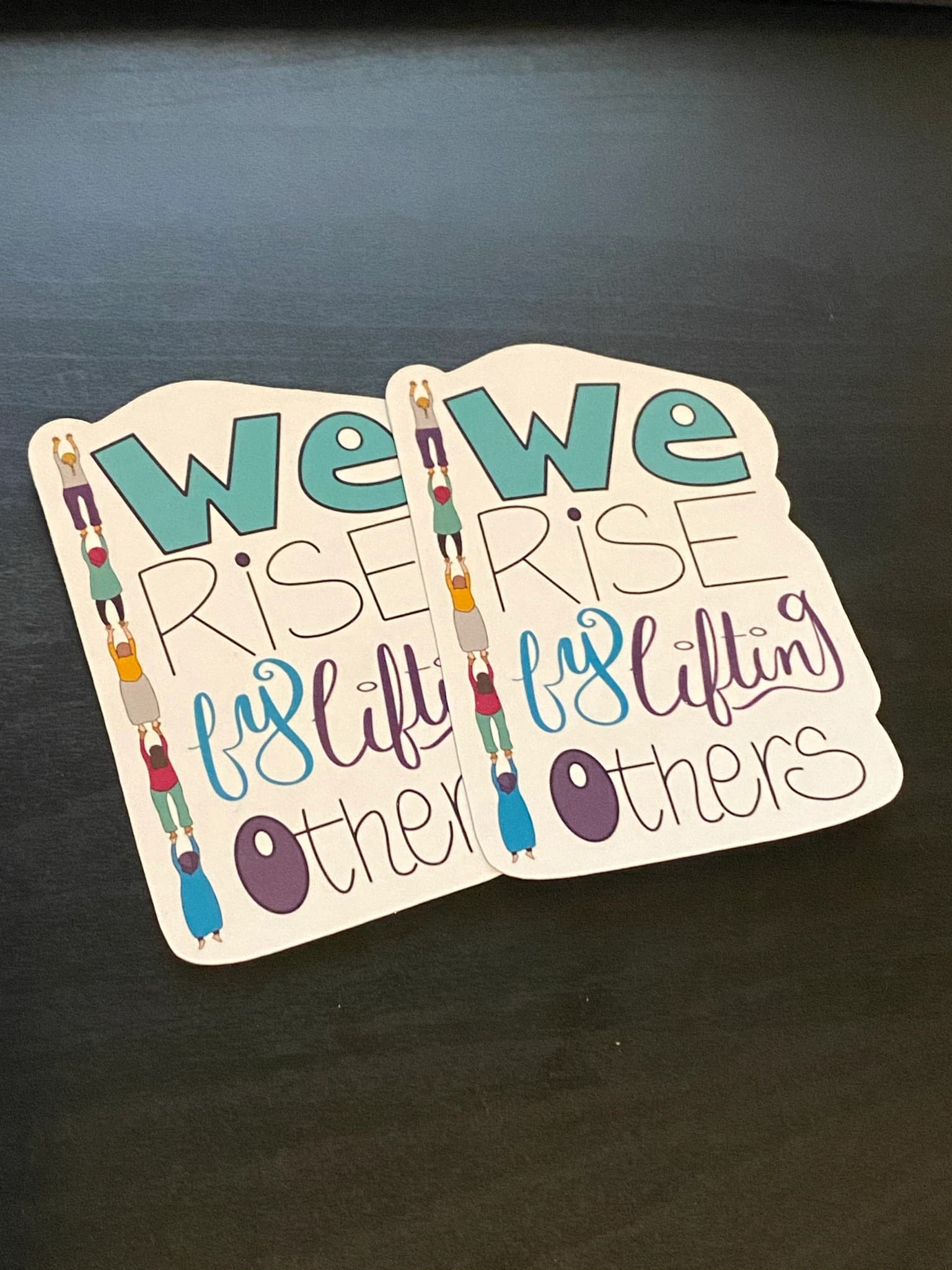 Girl Power Sticker, We rise by lifting others Sticker, Motivational Sticker, women Empowerment stickers, Activism Sticker - image 2