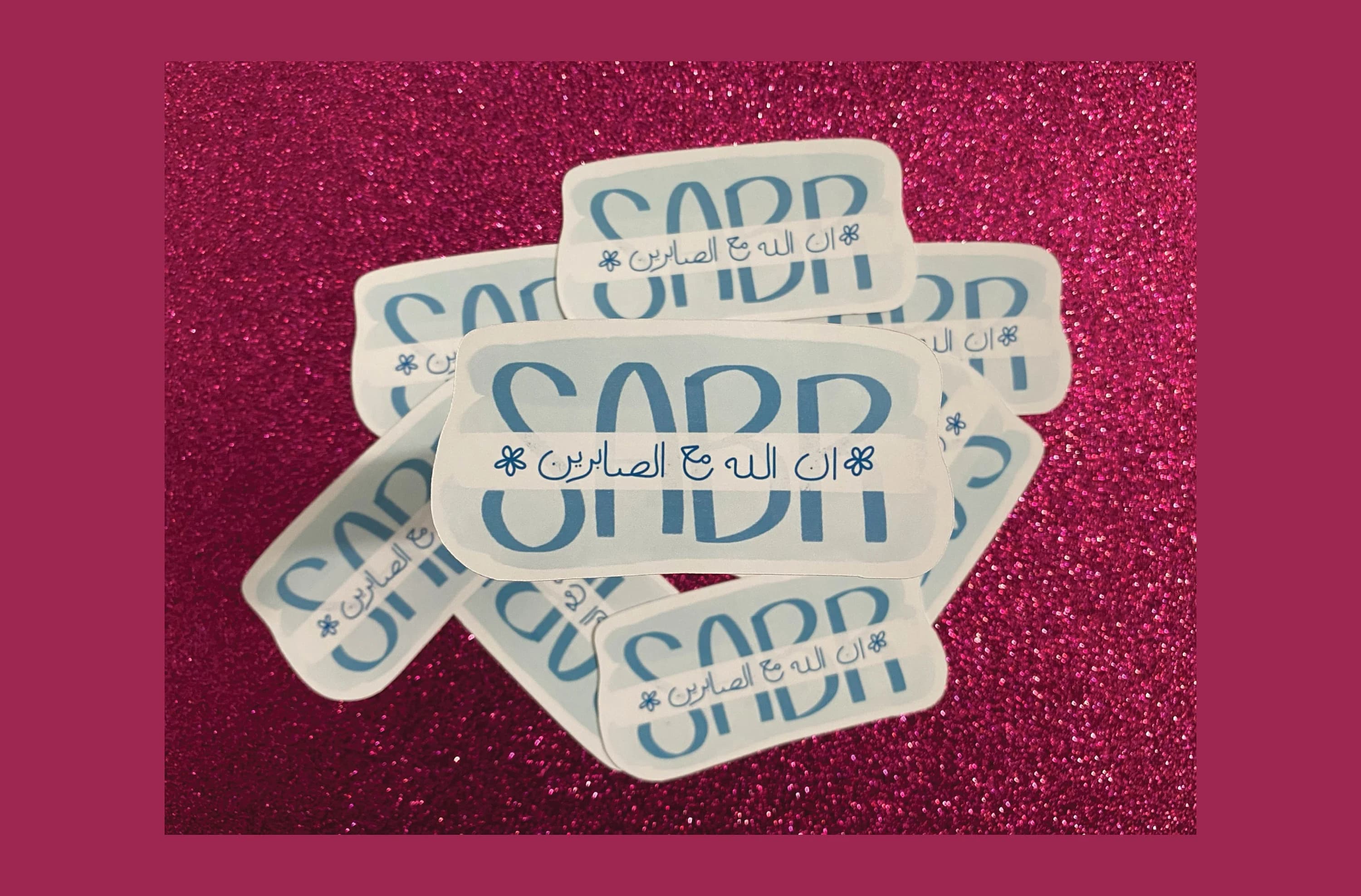 Islamic Sticker Pack: Salaam, Sabr, Hardship - Glossy 3 inch - image 4