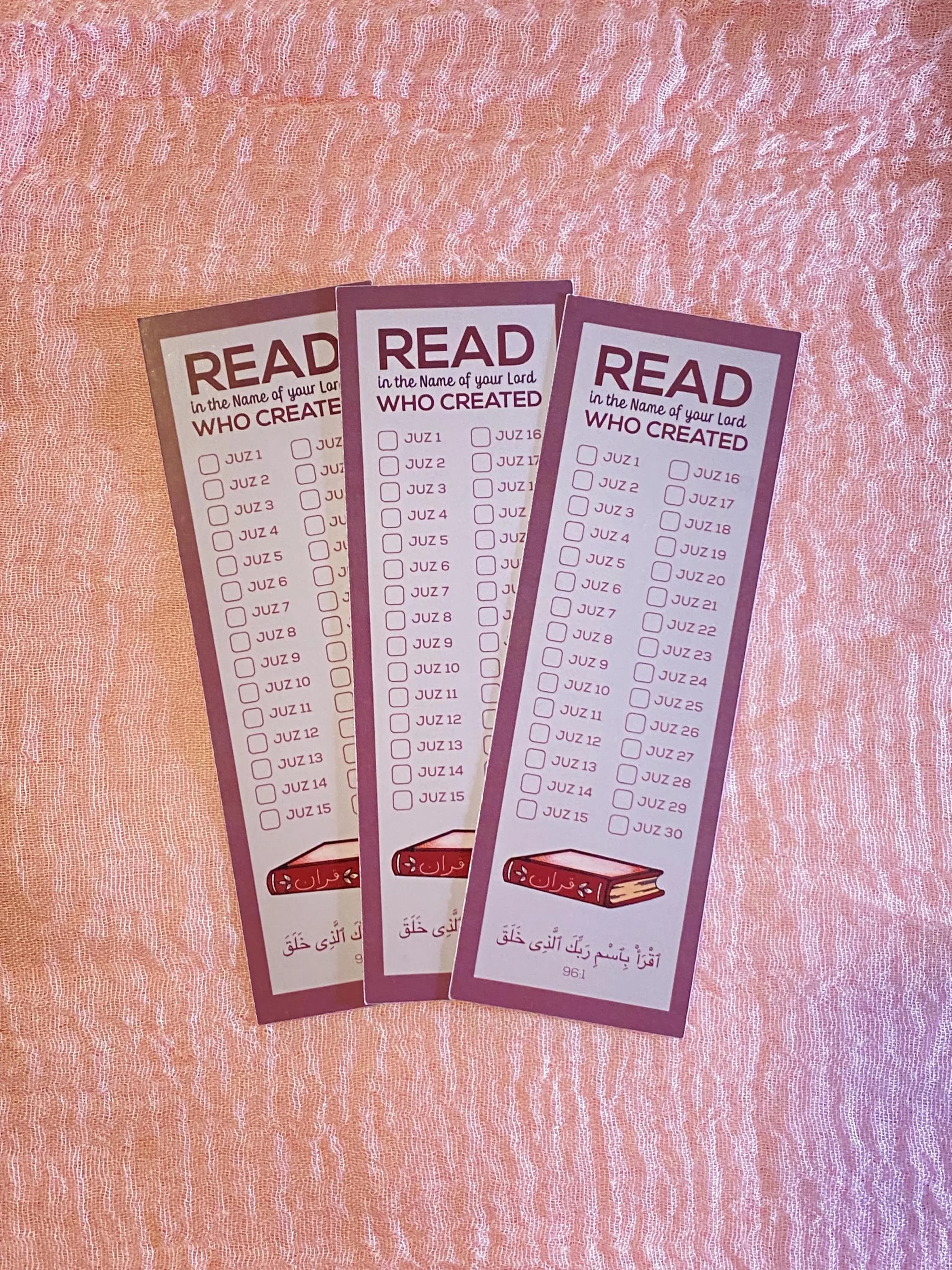 Quran Tracker Bookmark - Read - Surah Alaq - Iqra - Islamic - Ramadan