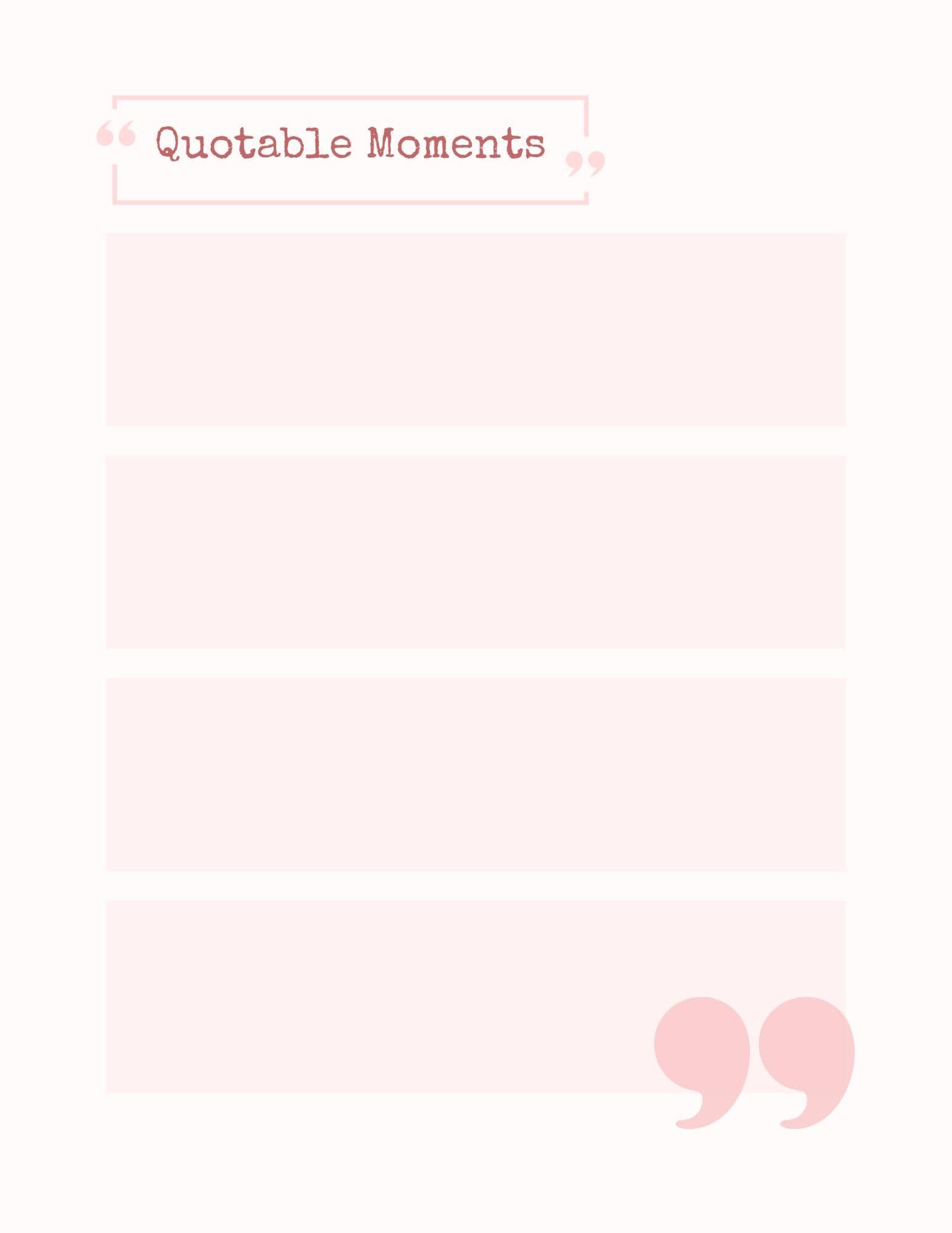 Page by Page Reading Journal - Planner - Digital Download - - image 4