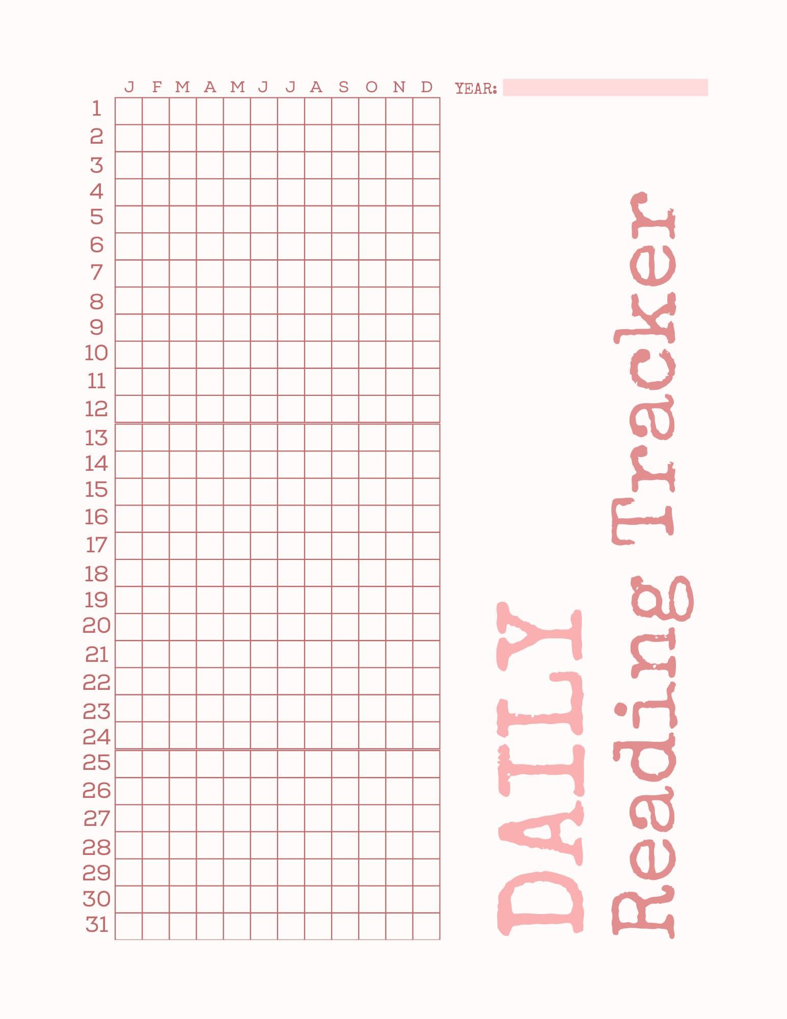 Page by Page Reading Journal - Planner - Digital Download - - image 2