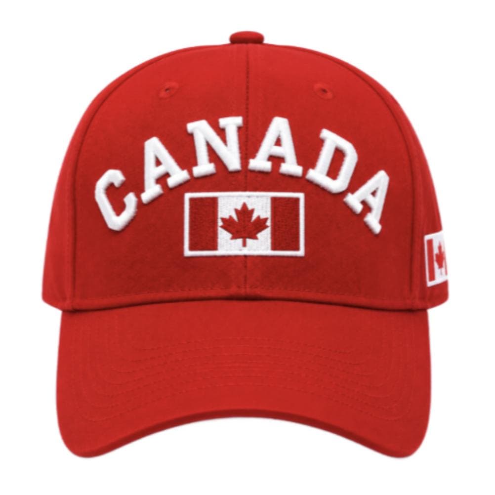 Canada Flag Soccer Baseball Hat Cap Red Mapleleaf Hats - image 3
