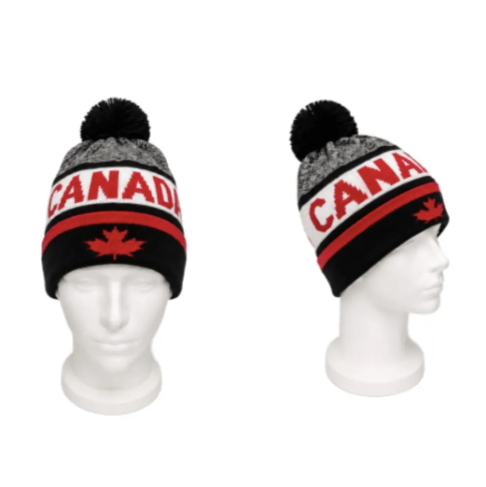 Canada Canadian Red Maple Leaf Unisex Knitted Winter Beanie Hat - image 3