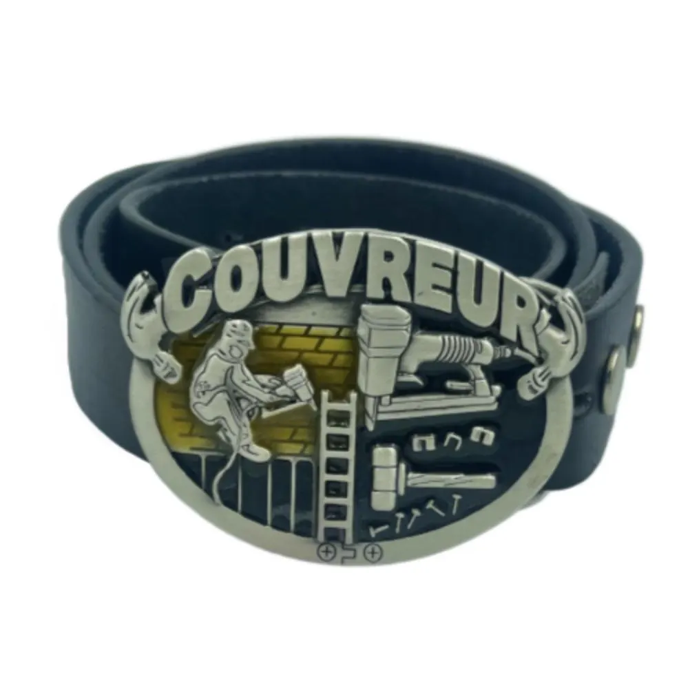 Couvreur Roofer Construction Worker Tools Profession Belt Buckle - image 3