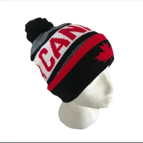 Canada Canadian Red Maple Leaf Unisex Knitted Winter Beanie Hat - image 4
