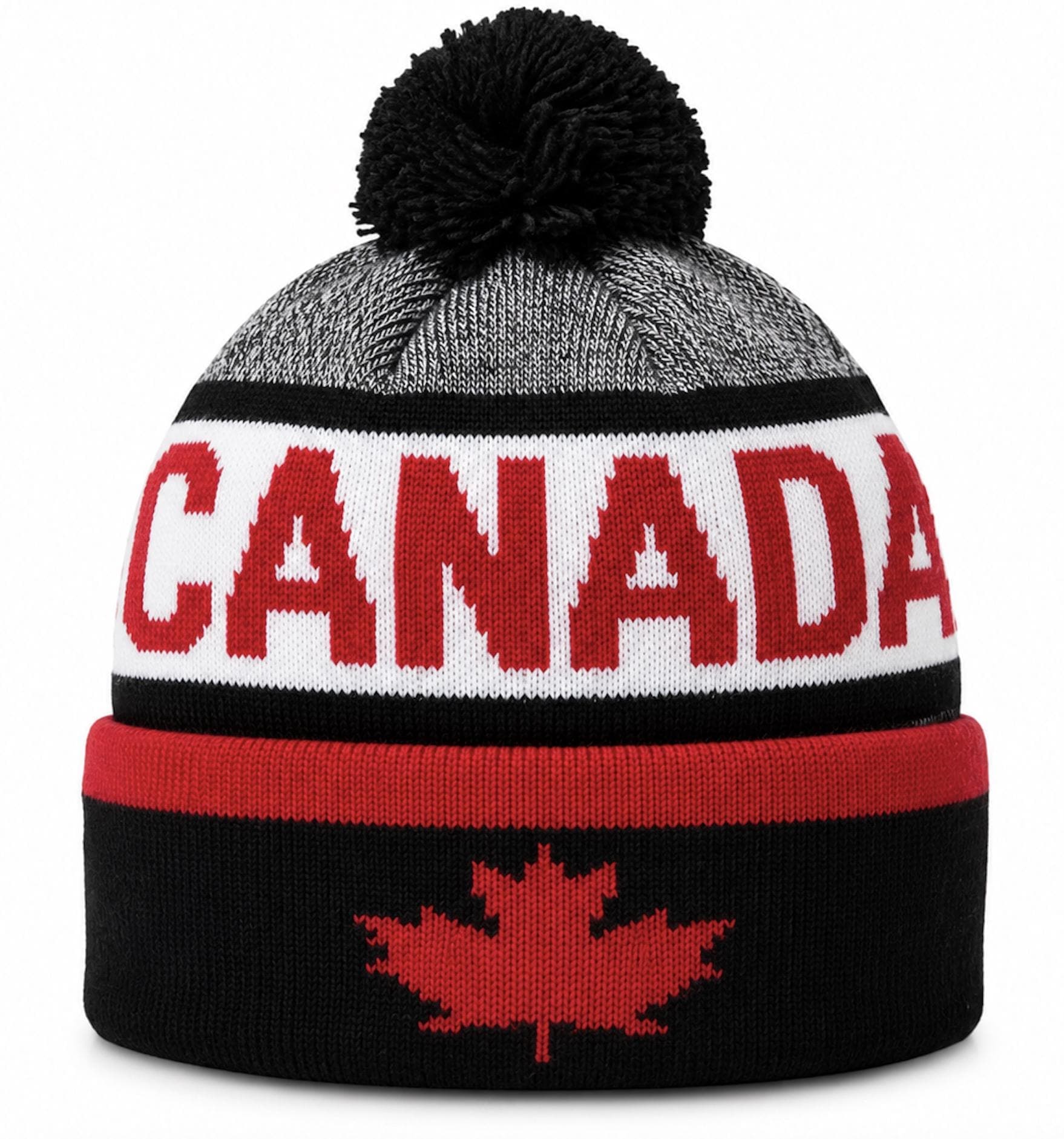 Canada Canadian Red Maple Leaf Unisex Knitted Winter Beanie Hat