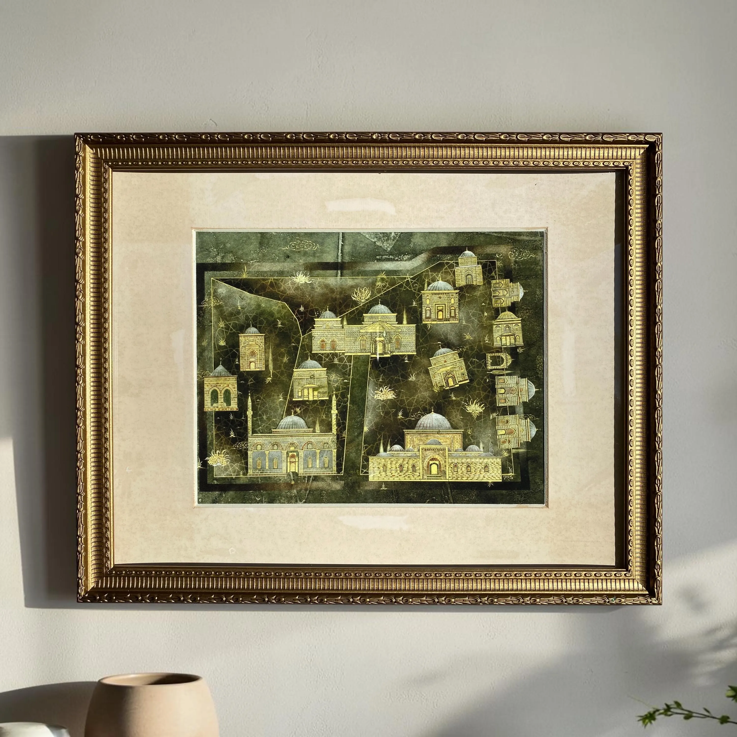 Muradiye Mosque Miniature Art | Ottoman Architecture Painting | Turkish Islamic Wall Art | Unique Home Decor Gift - image 3