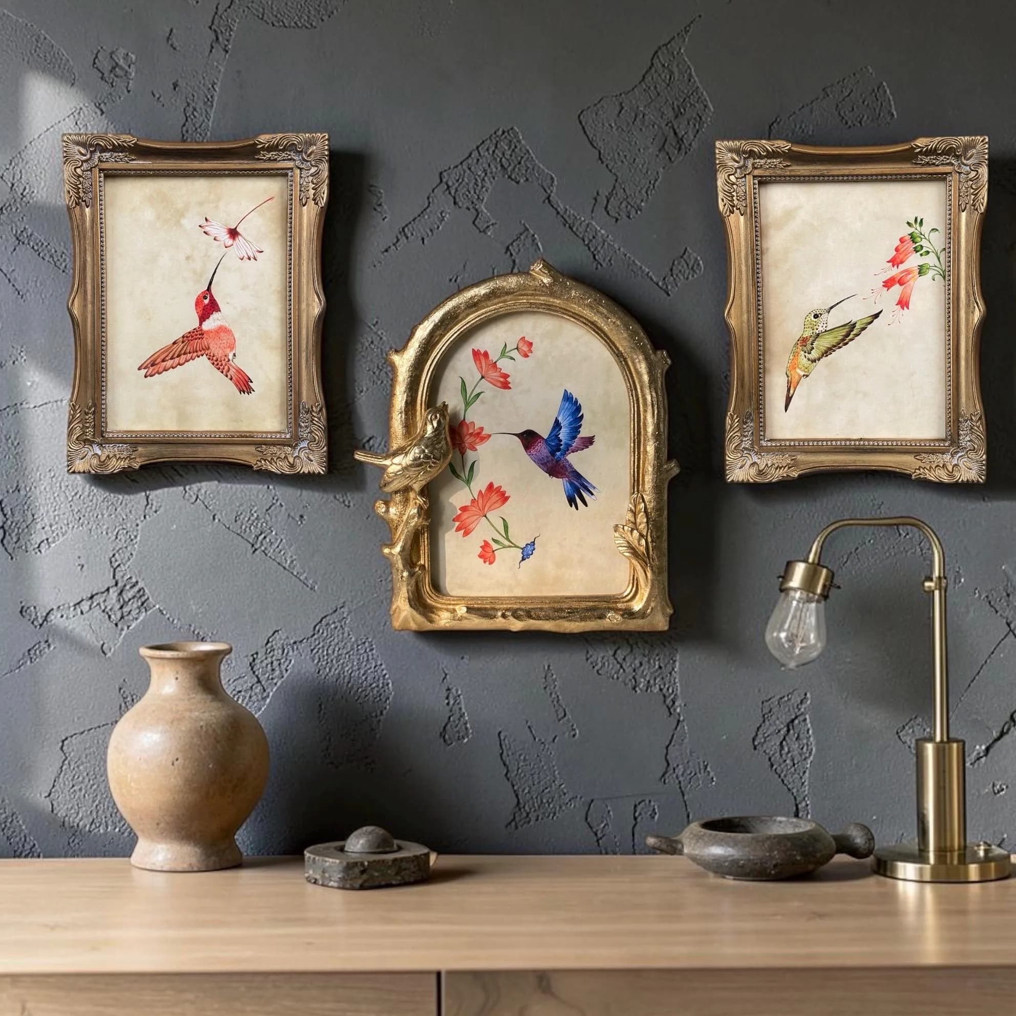 Hummingbird Miniature Collection, Birds Wall Art, Museum Prints, Bird Lover Gift, Nature Inspired Artwork, Special Collection, Ready to Hang