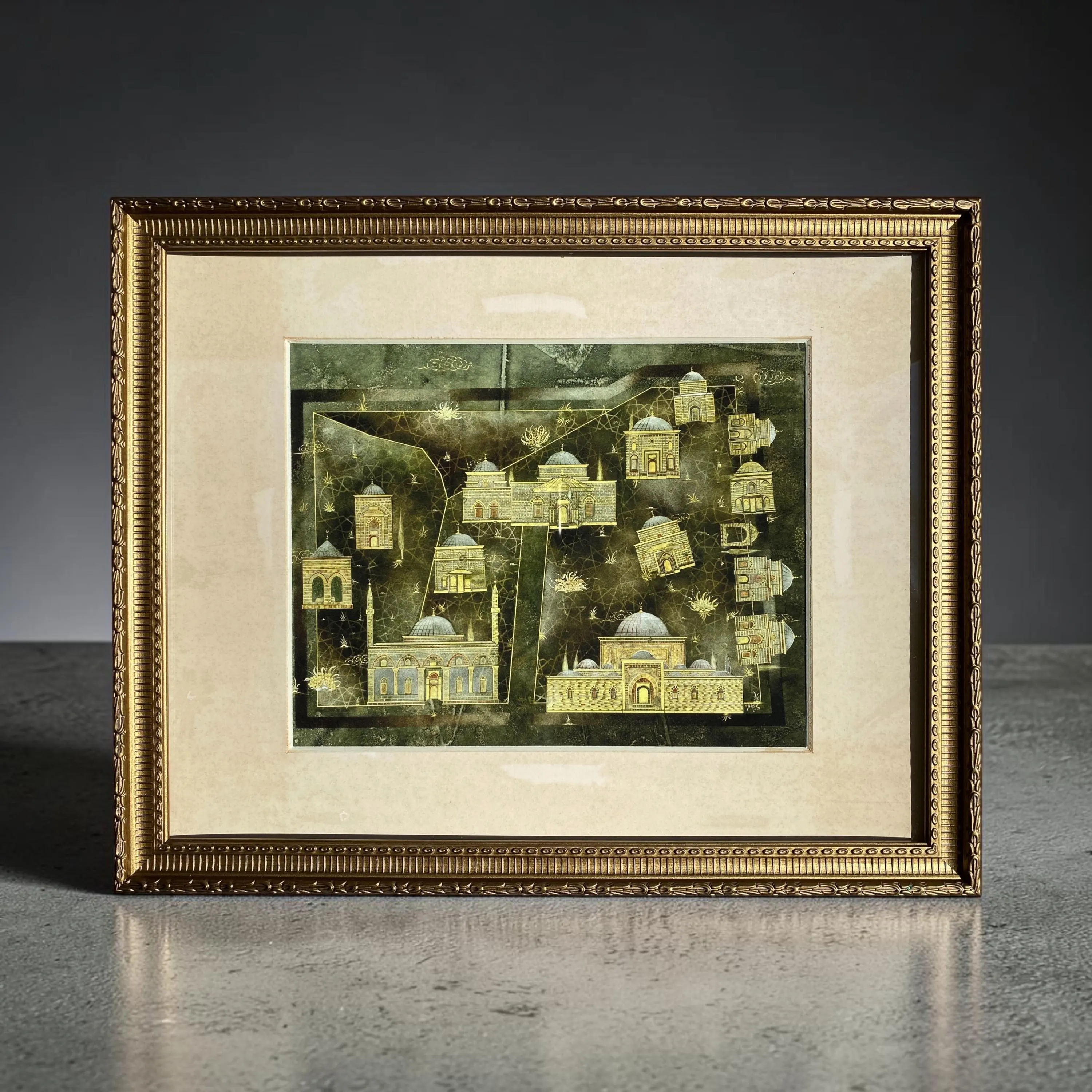 Muradiye Mosque Miniature Art | Ottoman Architecture Painting | Turkish Islamic Wall Art | Unique Home Decor Gift - image 5