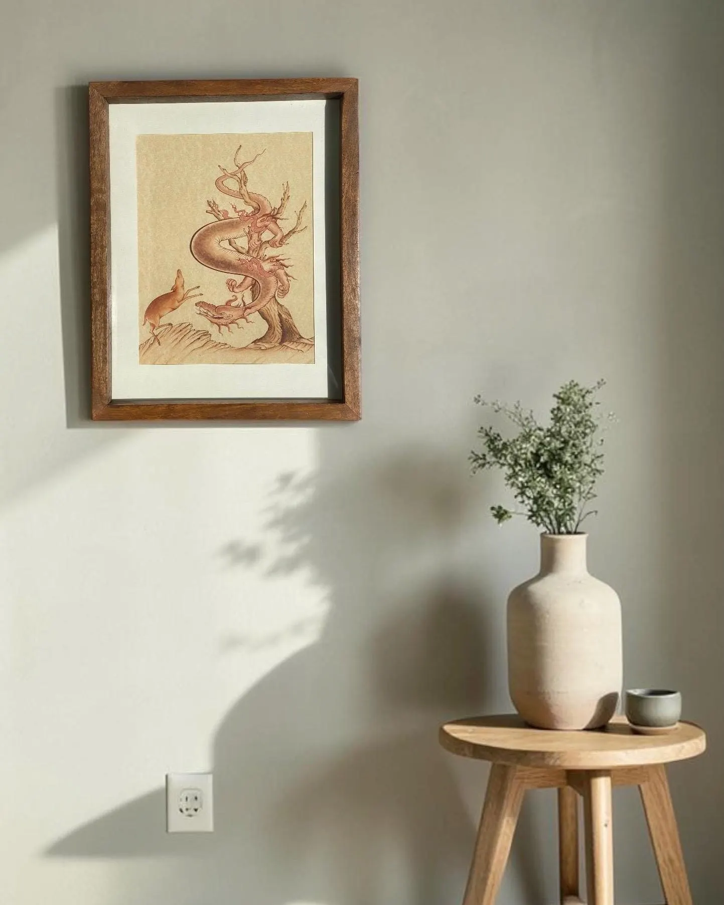 Dragon Fantasy Miniature Art | Ottoman Persian Painting | Mythical Wall Art | Unique Home Decor Gift - image 4