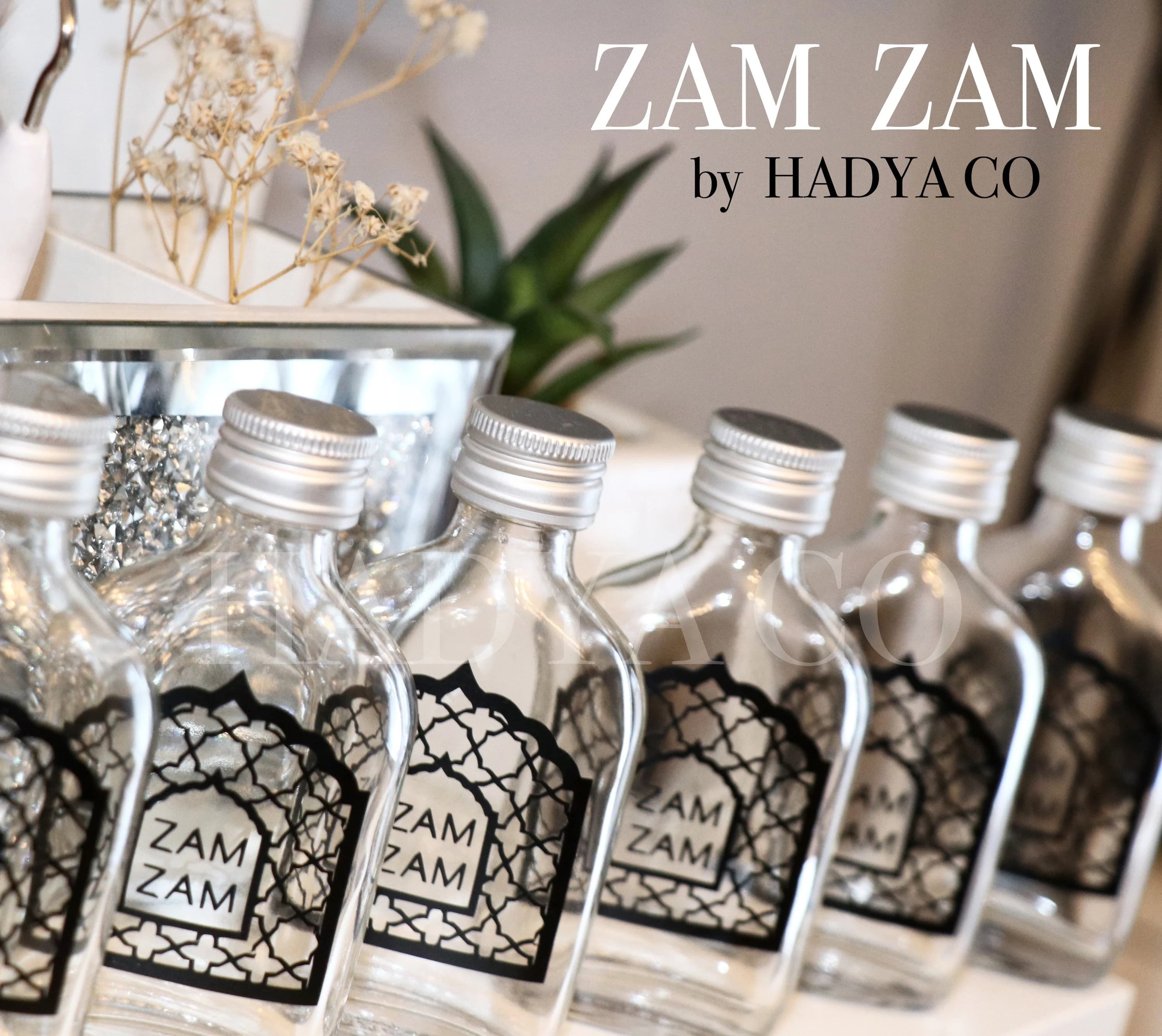 Zam Zam Bottle Favours - Perfect for Weddings, Nikkah, Aqiqah, Jalsa, Umrah, Hajj, Ramadan, Eid (Islamic Gifts)