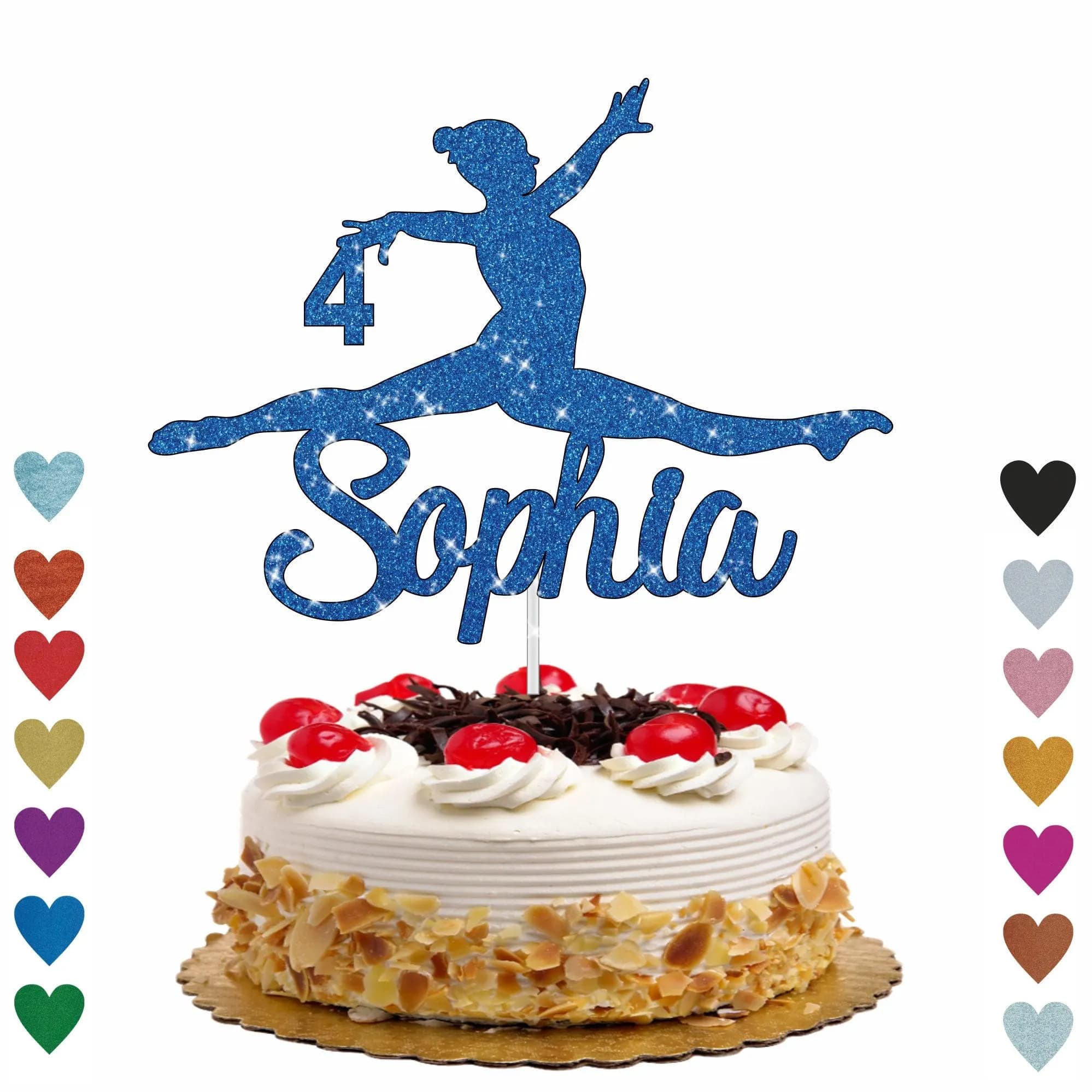 Personalised Gymnast Gymnastics Happy Birthday cake topper, Yoga Cake Topper, Personalised Birthday Cake Decoration Any Name Age UK - image 5