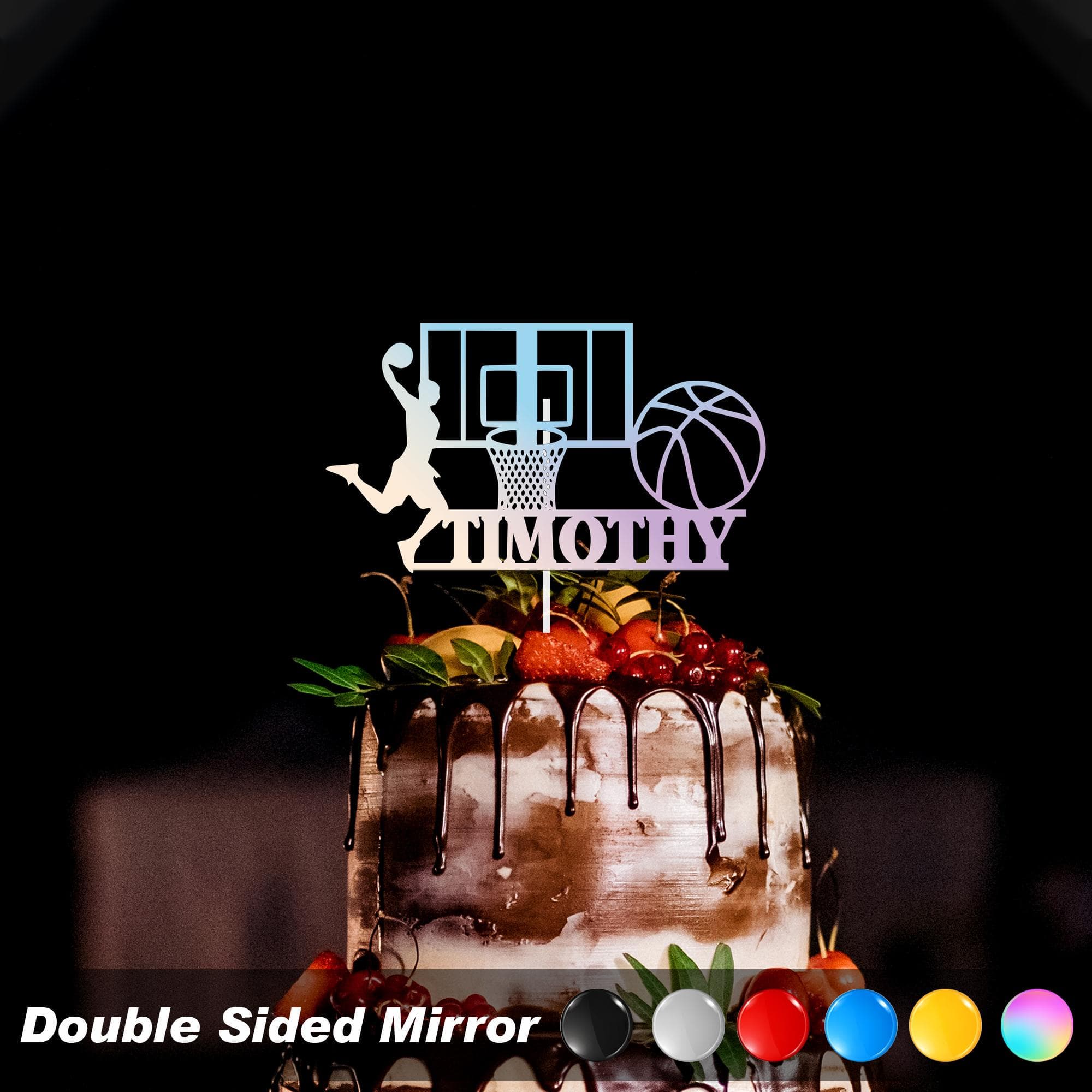 Basketball Birthday Cake Topper, Men's Basketball Cake Decorations, Basketball Player, Sports Theme Party Cake Decor, Birthday Party - image 5