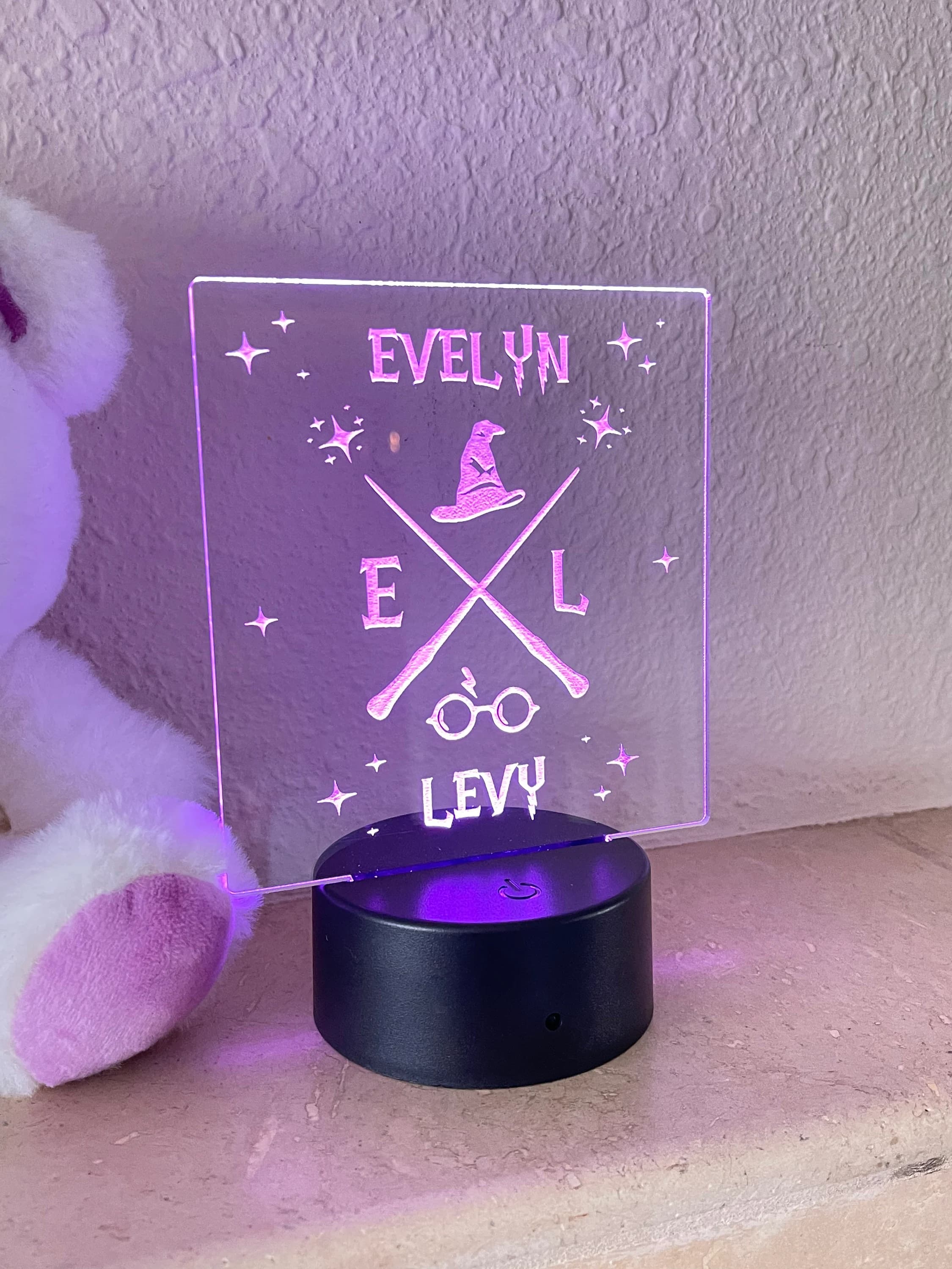 Harry Potter night light, Nursery Room Night Light, Personalized Table Lamp, kids LED night light, Personalized Night Light, Gift For Kids - image 4
