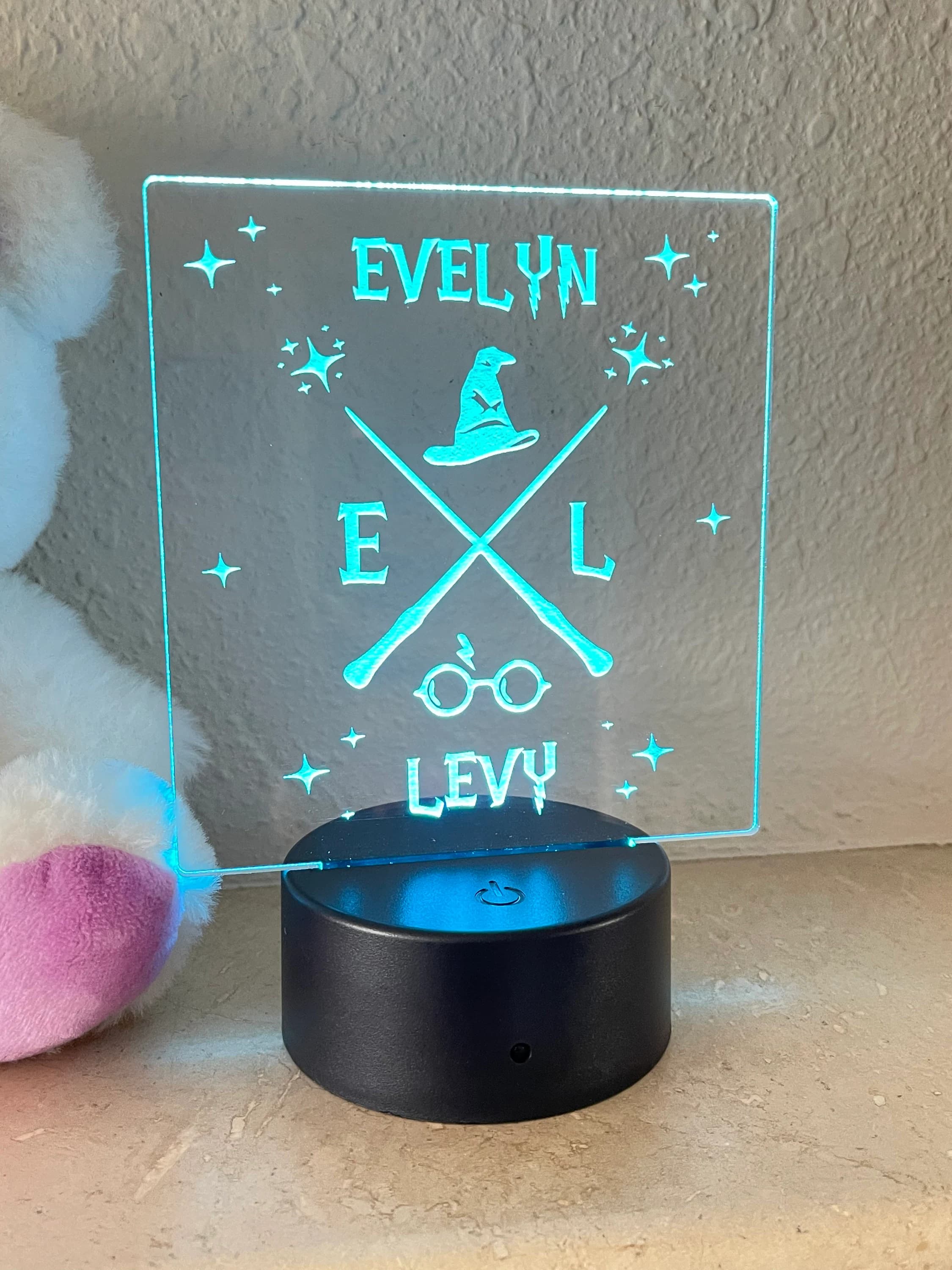 Harry Potter night light, Nursery Room Night Light, Personalized Table Lamp, kids LED night light, Personalized Night Light, Gift For Kids - image 3