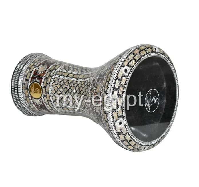 17 inches M17 Drum Darbuka tabla doumbek mother of pearl Gawharet El fan free bag , extra head and tuning tool Egyptian hand made - image 4
