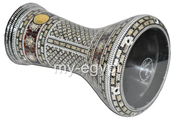 17 inches M17 Drum Darbuka tabla doumbek mother of pearl Gawharet El fan free bag , extra head and tuning tool Egyptian hand made - image 5