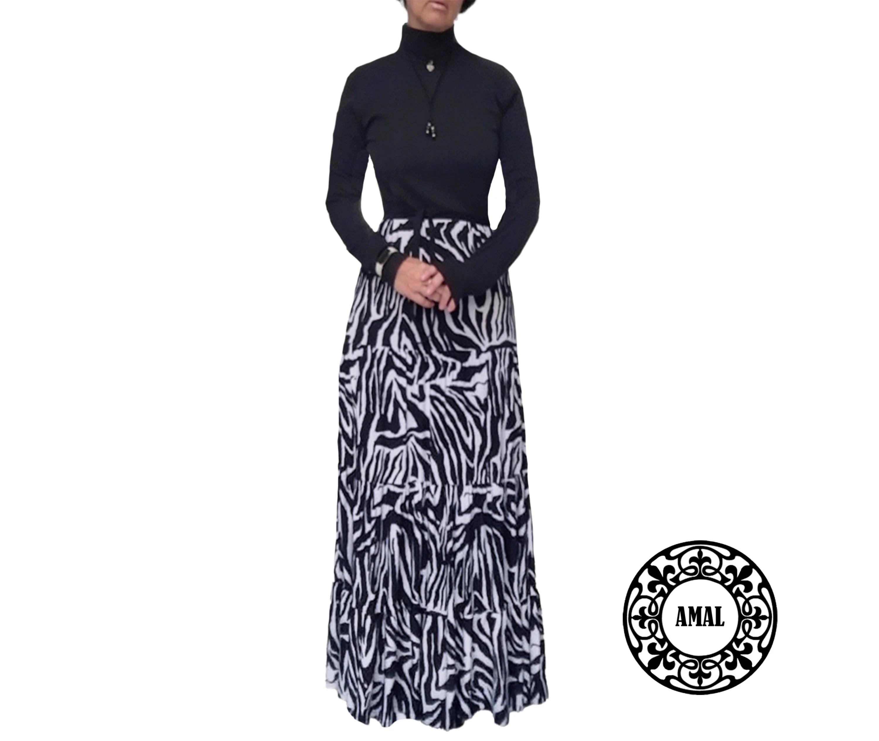 AMAL MUSLIM. Long Dress. xs-4xl. USA. Model 81.