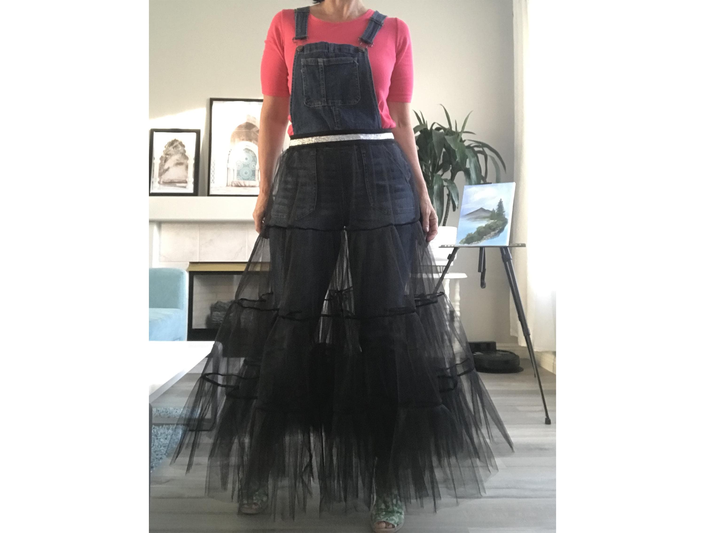 AMAL  Layered Tulle Petticoat Skirt • Soft Mesh Underskirt for Dresses • Puffy Volume Slip Skirt • 38" or 97 cm. Vintage Petticoats. USA - image 5