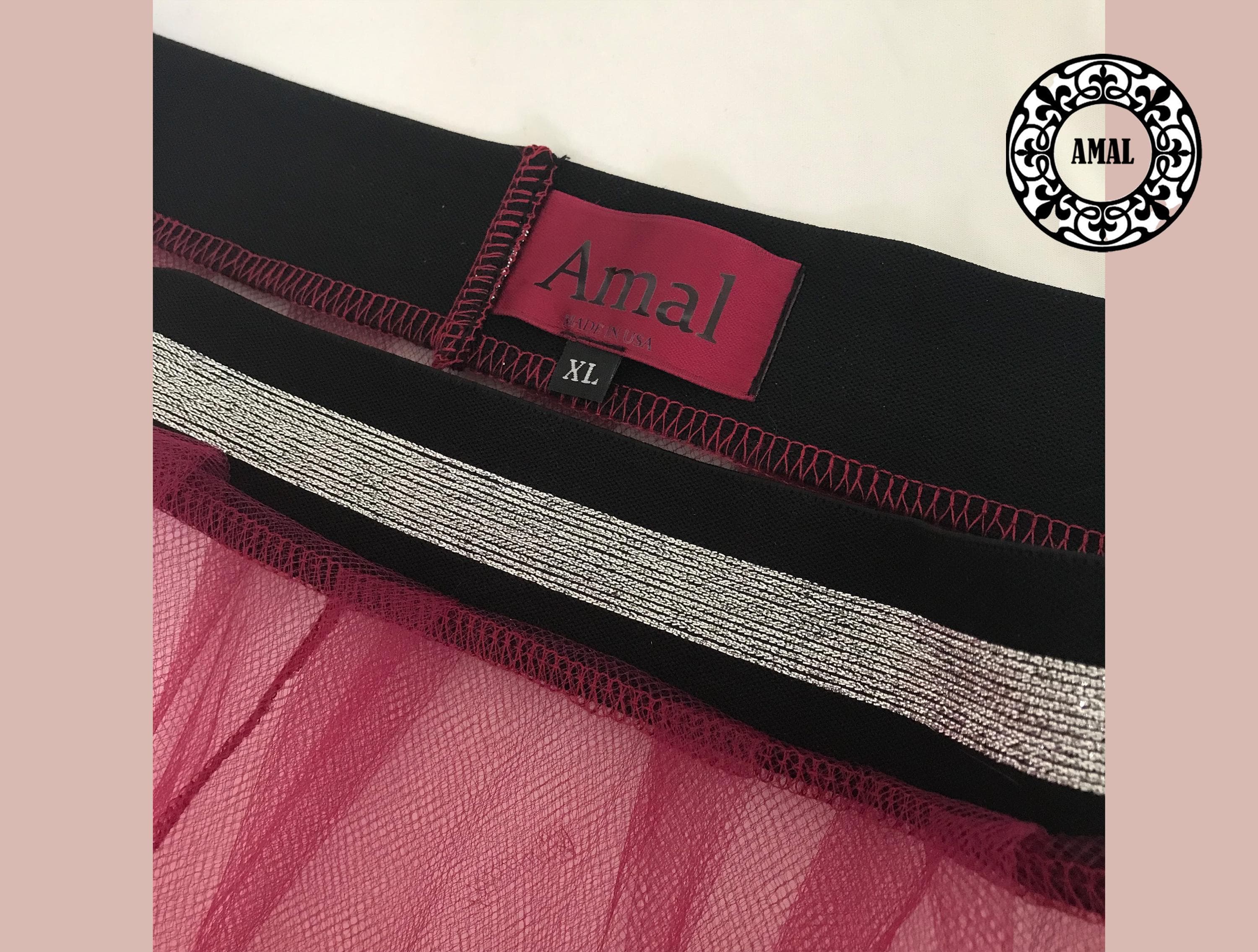 AMAL  Layered Tulle Petticoat Skirt • Soft Mesh Underskirt for Dresses • Puffy Volume Slip Skirt • 38" or 97 cm. Vintage Petticoats. USA - image 3