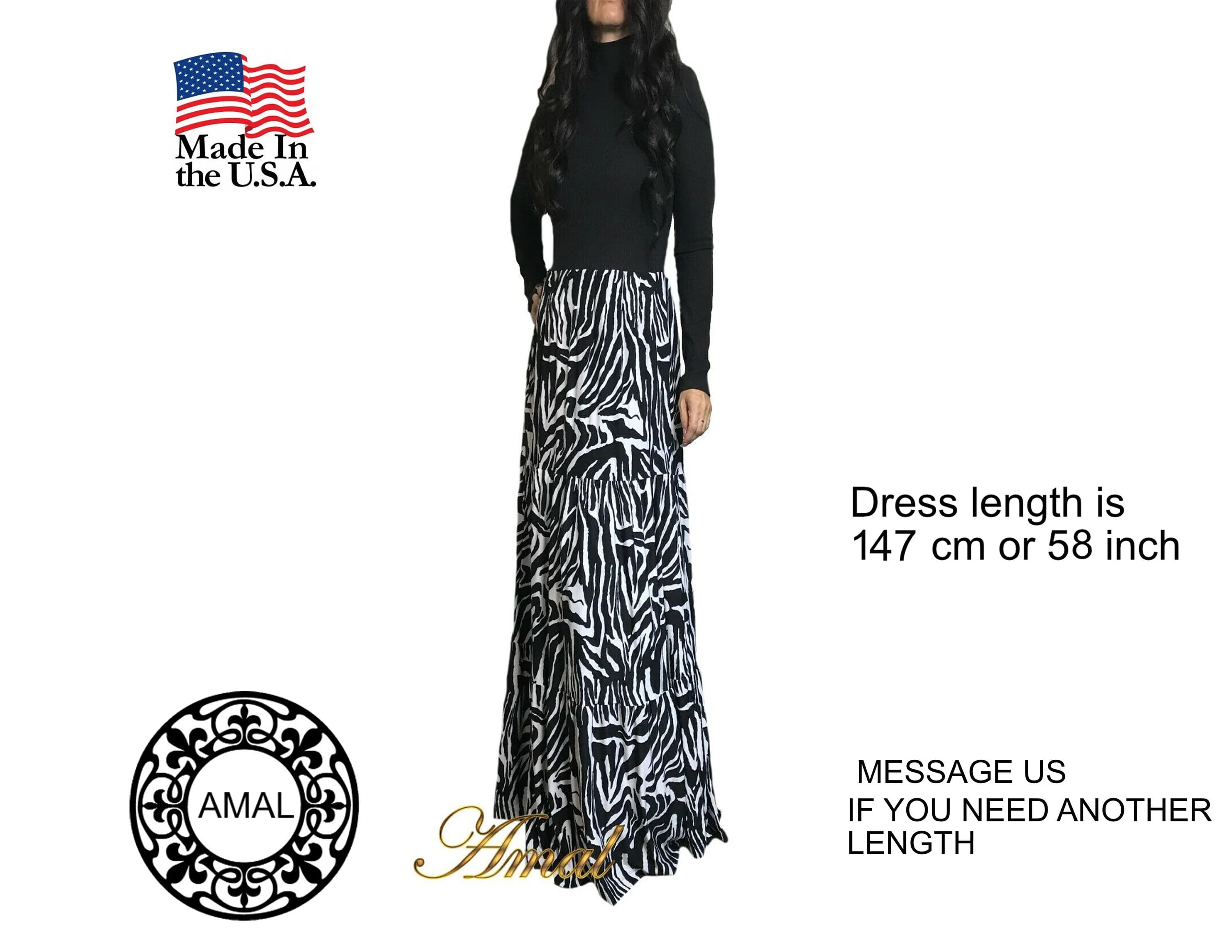 AMAL MUSLIM. Long Dress. xs-4xl. USA. Model 81. - image 2