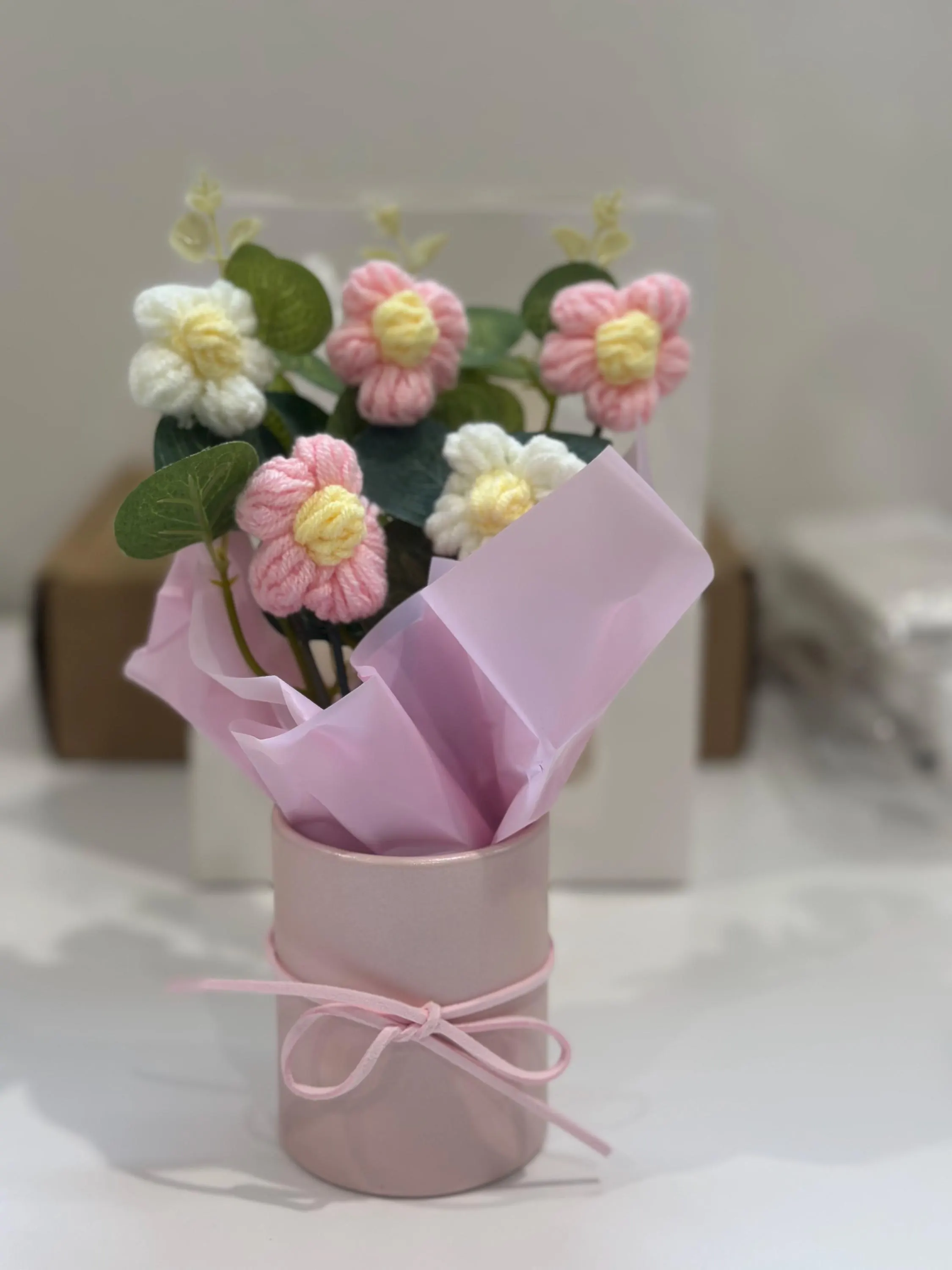 Personalized Teacher Gift Set - Embroidered Flowers in Pot, Notebook & Pen, Sunflower Keychain - Teacher Appreciation Gift , thank you gift - image 3