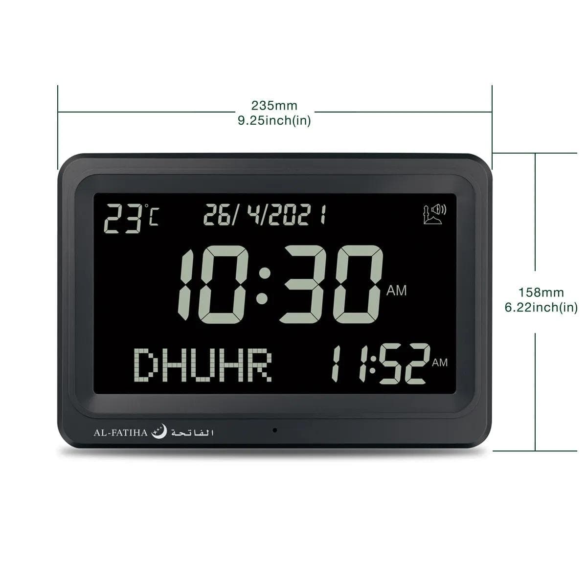 Azan Clock, Desktop Clock, Automatic Worldwide Digital Prayer Clock with 8 Azan Sounds - image 4