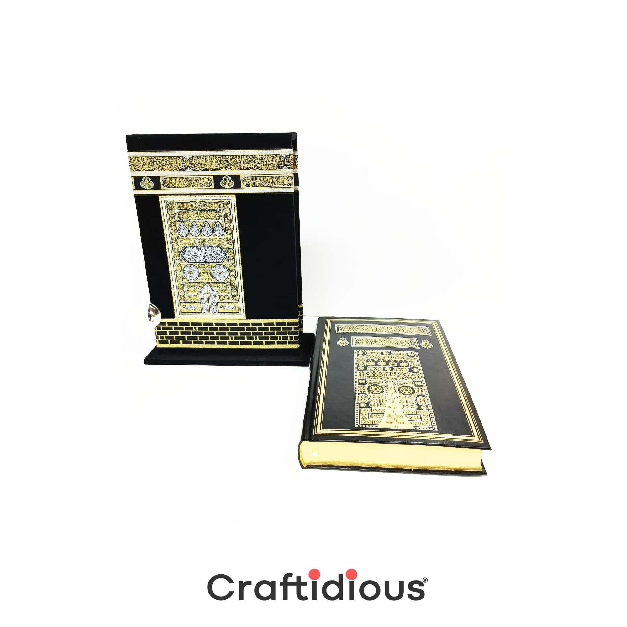 Holy Quran in Arabic with Elegant Intricate Keepsake Kaaba Case - image 5