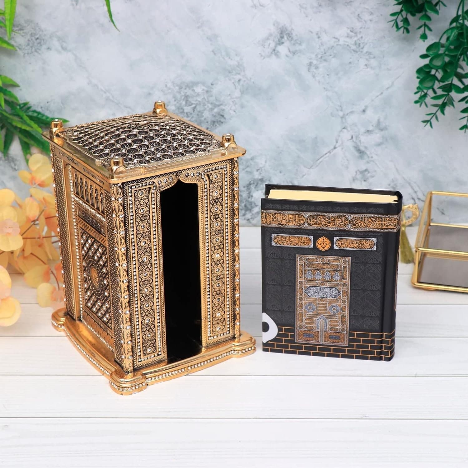 Islamic Turkish Quran with Box, Islamic Decorations for Home, Muslim Home & Table Decor, Perfect Islamic Gifts