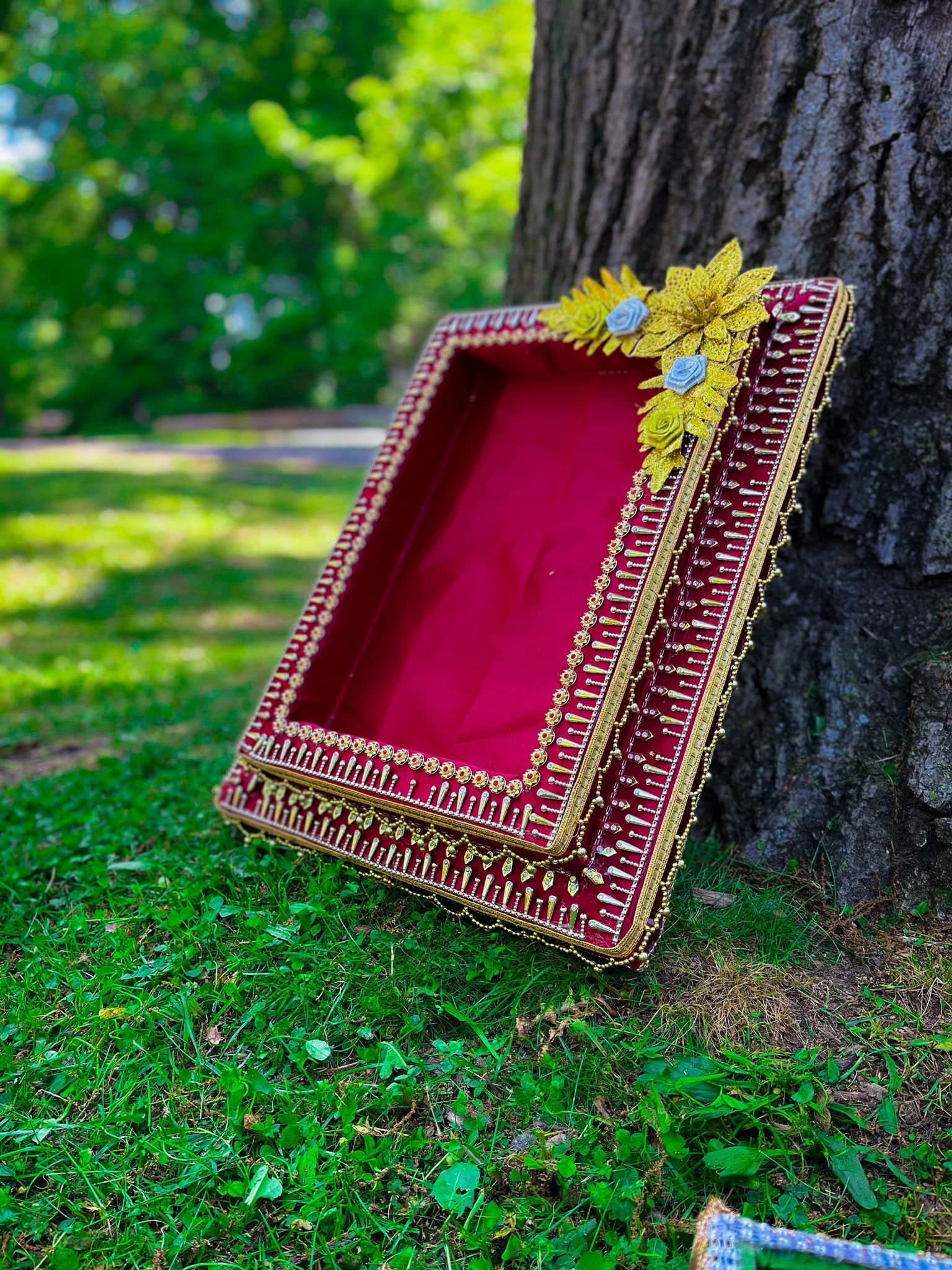 Wedding Tray, Henna Cones Tray, Wedding Decor, Mehndi Thaali, Haldi thaali, Dala