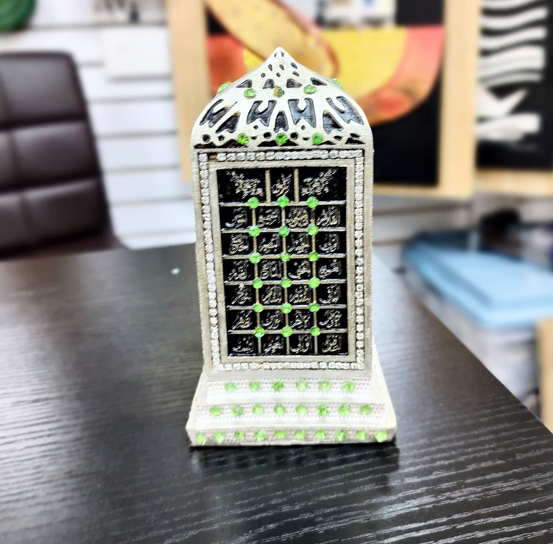 Islamic Table Decor Esmaul Husna 4 Angle Minar - image 5