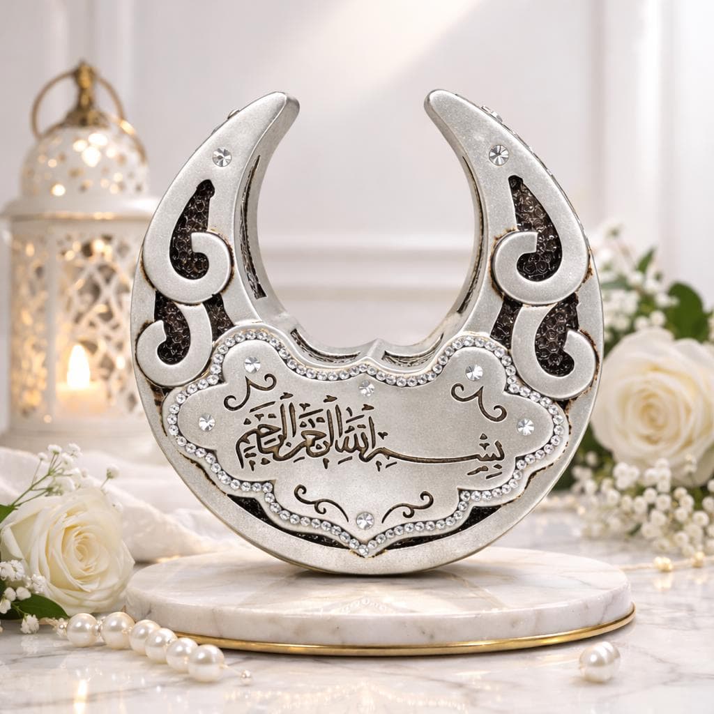 Crescent Bismillah Islamic gift table decor - image 4