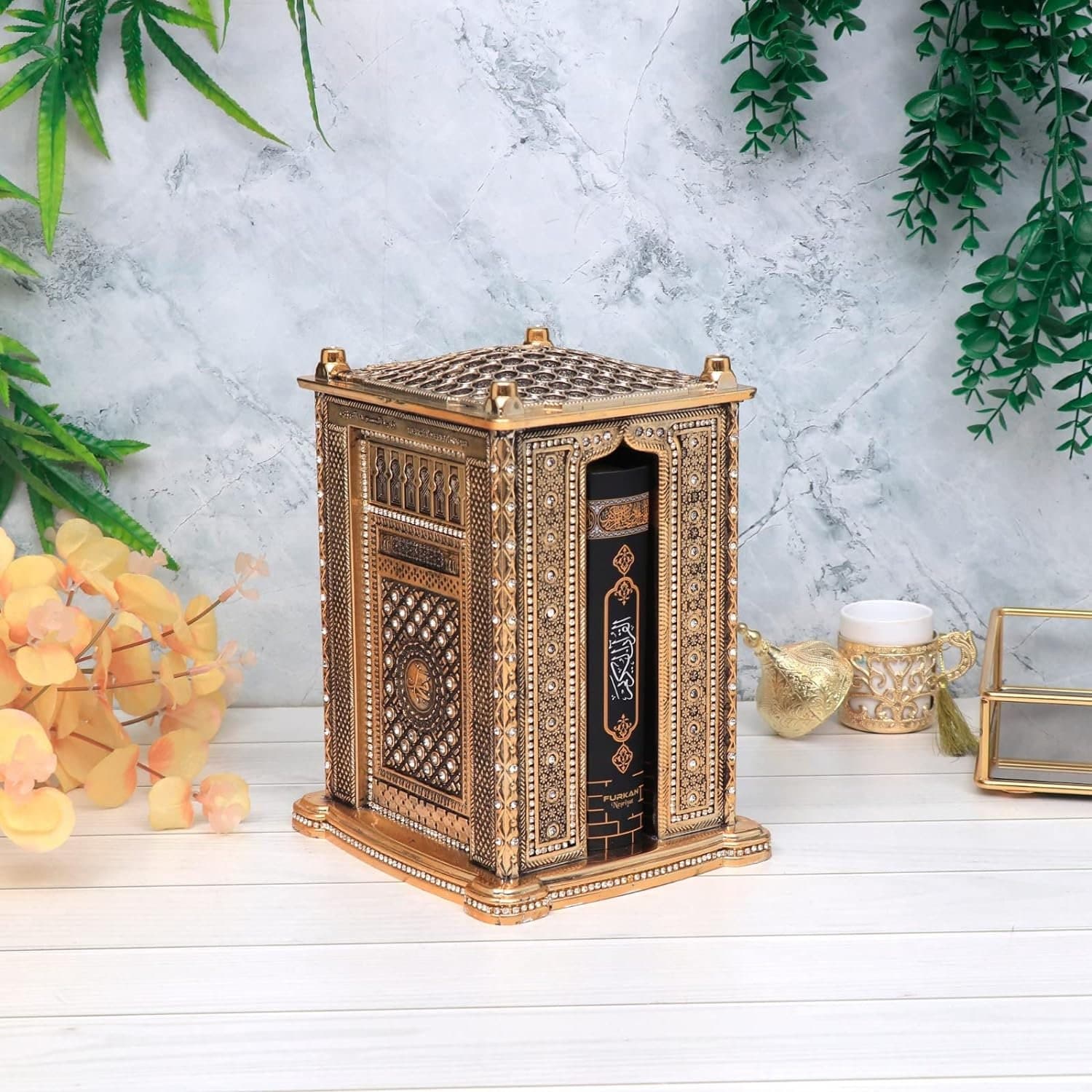 Islamic Turkish Quran with Box, Islamic Decorations for Home, Muslim Home & Table Decor, Perfect Islamic Gifts - image 4